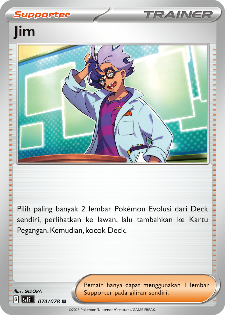 Jim 074 — Scarlet ex (Indonesian Pokémon TCG card)