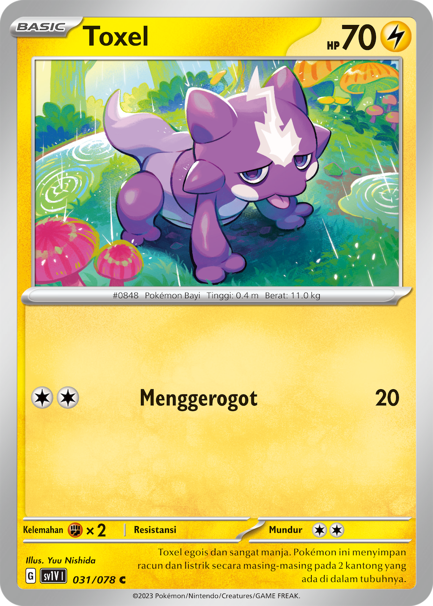 Toxel 031 — Violet ex (Indonesian Pokémon TCG card)