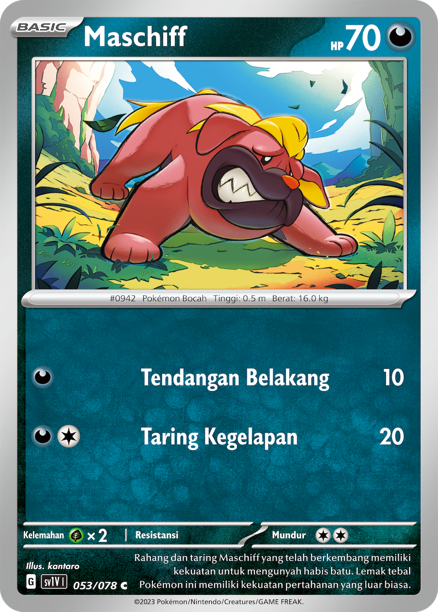 Maschiff 053 — Violet ex (Indonesian Pokémon TCG card)