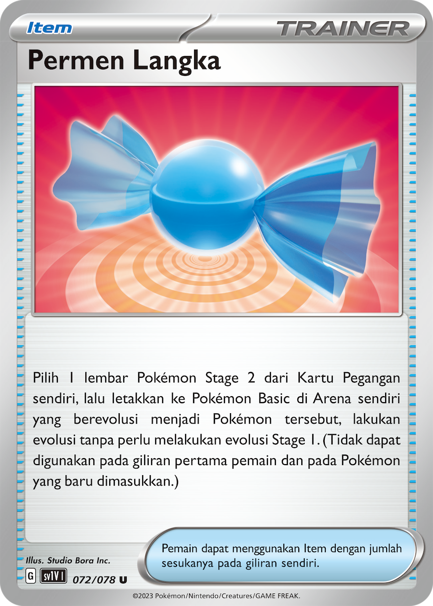 Permen Langka 072 — Violet ex (Indonesian Pokémon TCG card)