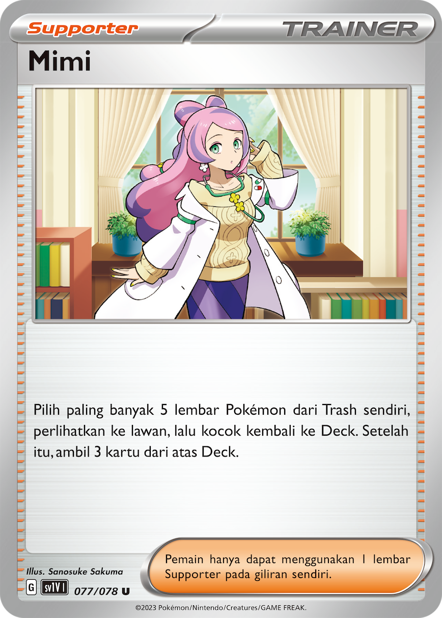 Mimi 077 — Violet ex (Indonesian Pokémon TCG card)