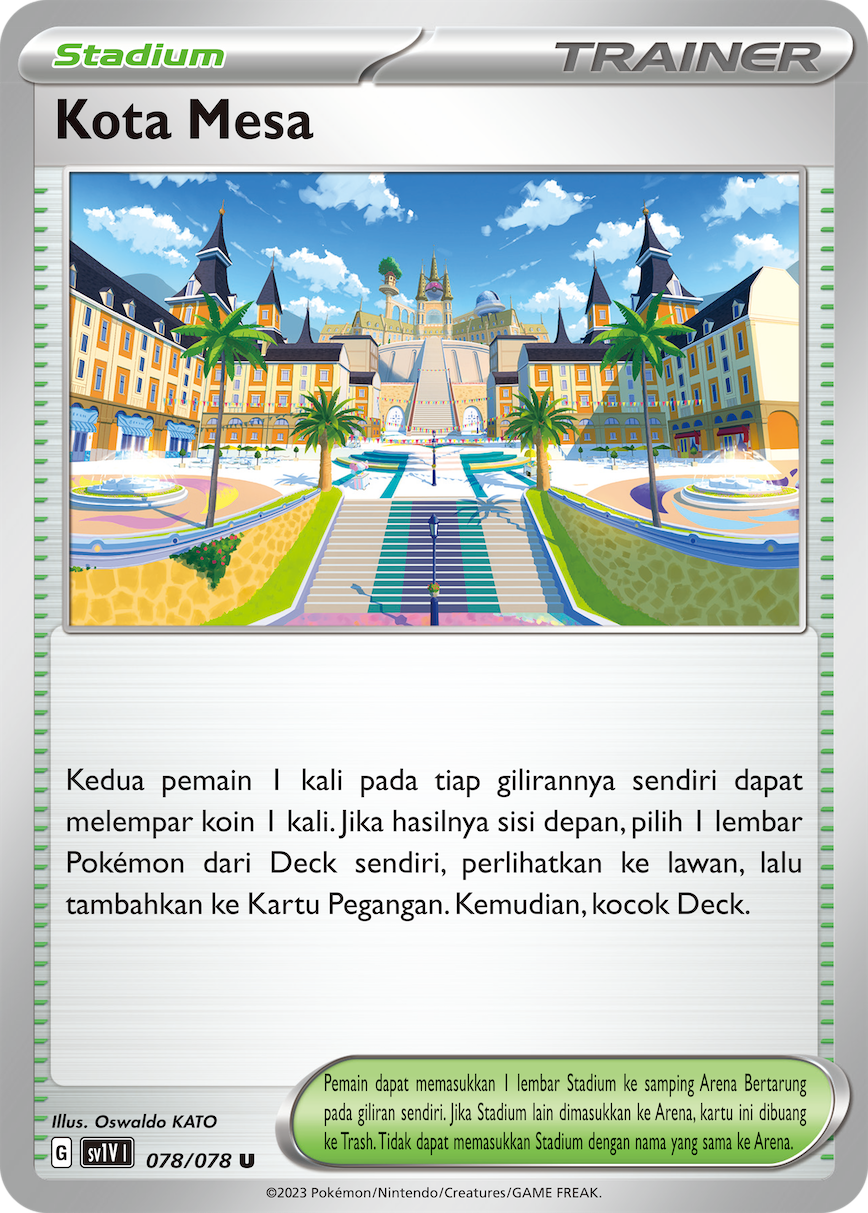 Kota Mesa 078 — Violet ex (Indonesian Pokémon TCG card)