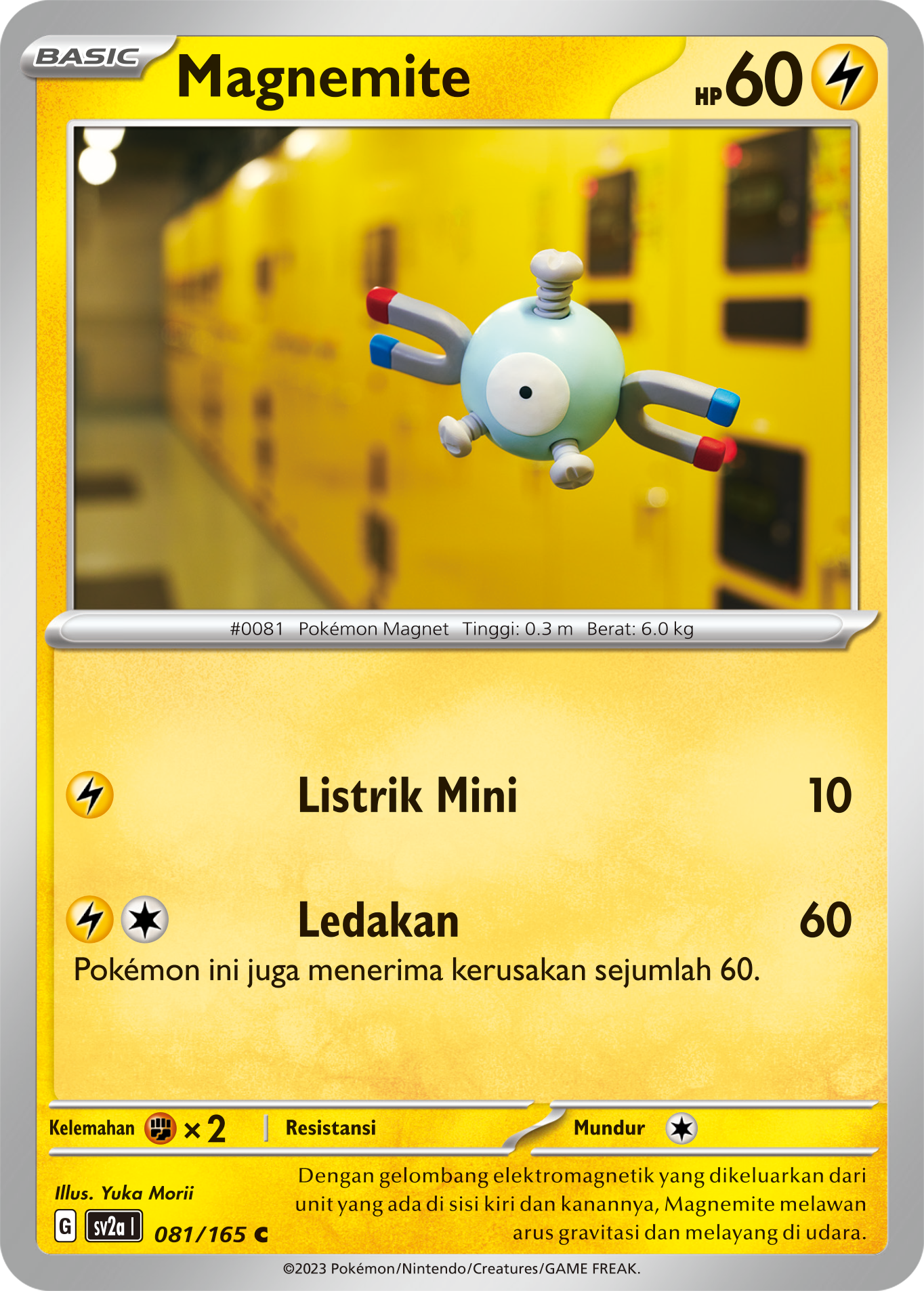 Magnemite 081 — Kartu Pokémon 151 (Indonesian Pokémon TCG card)