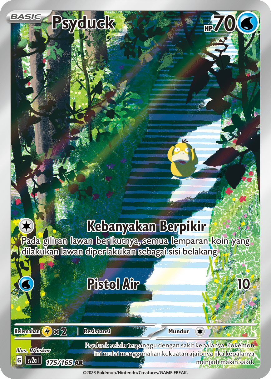 Psyduck 175 — Kartu Pokémon 151 (Indonesian Pokémon TCG card)