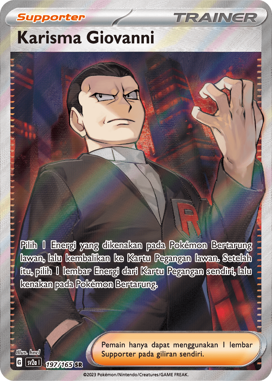 Karisma Giovanni[Supporter] 197 — Kartu Pokémon 151 (Indonesian Pokémon TCG card)