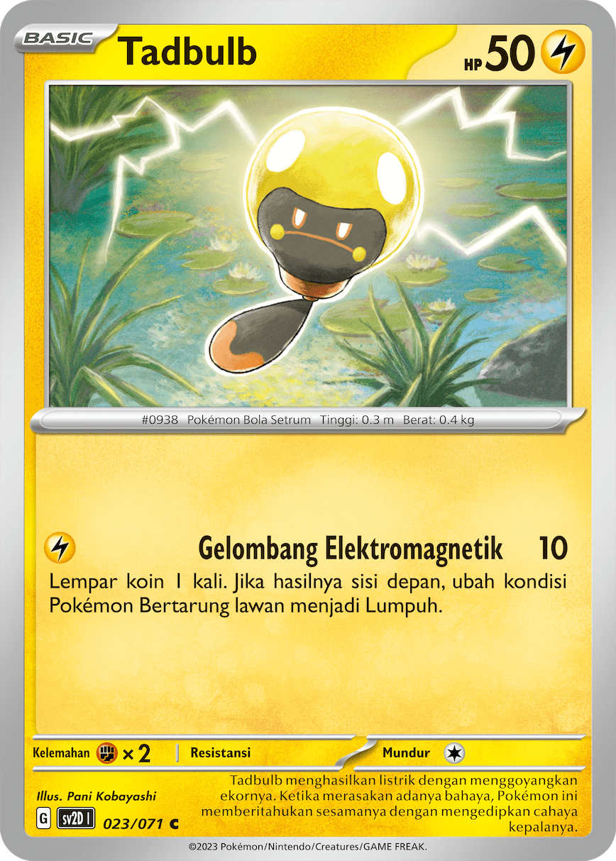 Tadbulb 023 — Letusan Tanah (Indonesian Pokémon TCG card)