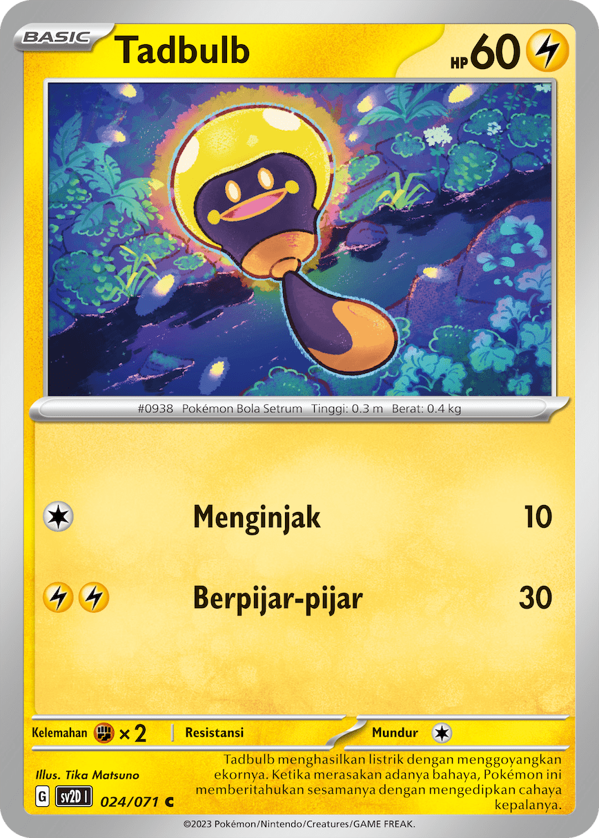 Tadbulb 024 — Letusan Tanah (Indonesian Pokémon TCG card)
