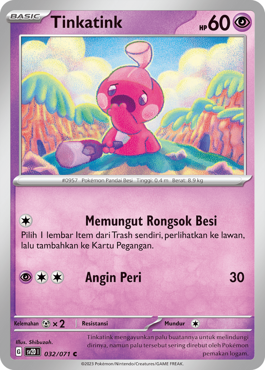Tinkatink 032 — Letusan Tanah (Indonesian Pokémon TCG card)