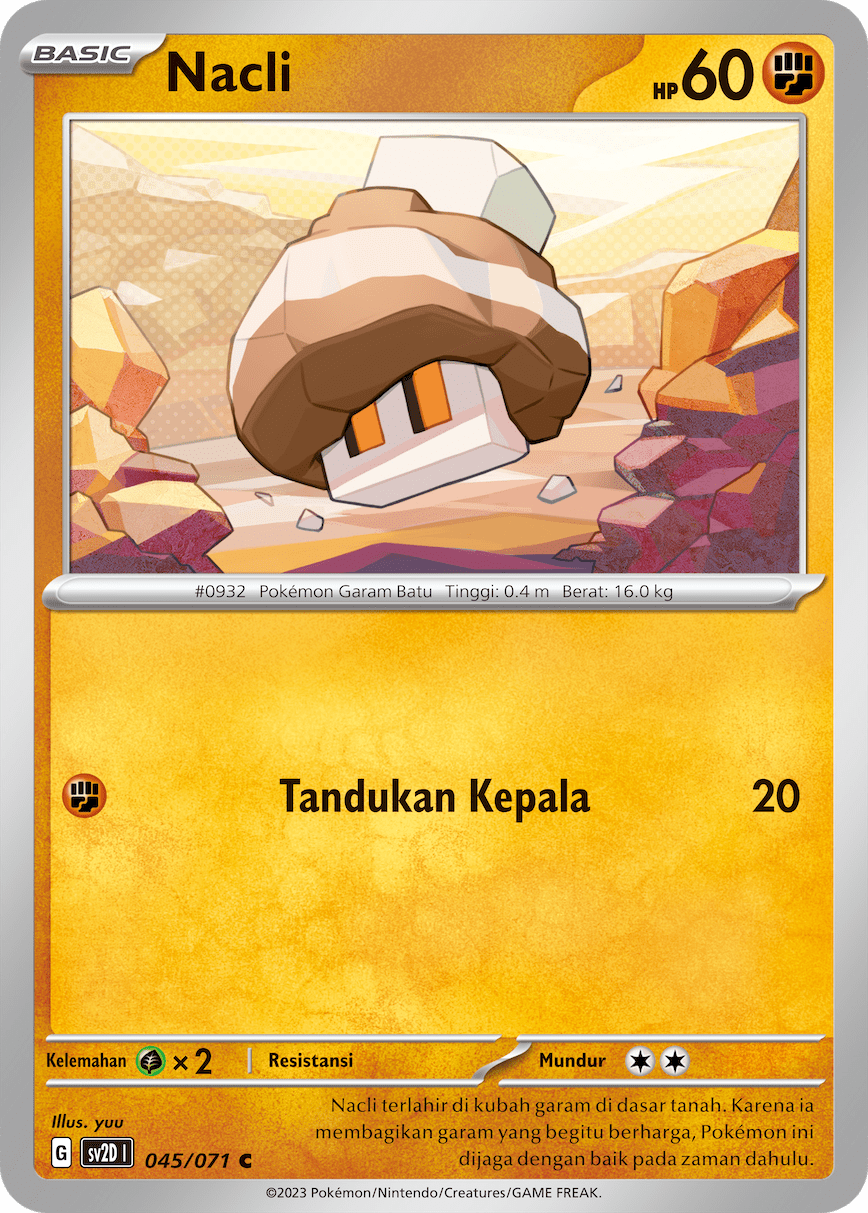 Nacli 045 — Letusan Tanah (Indonesian Pokémon TCG card)