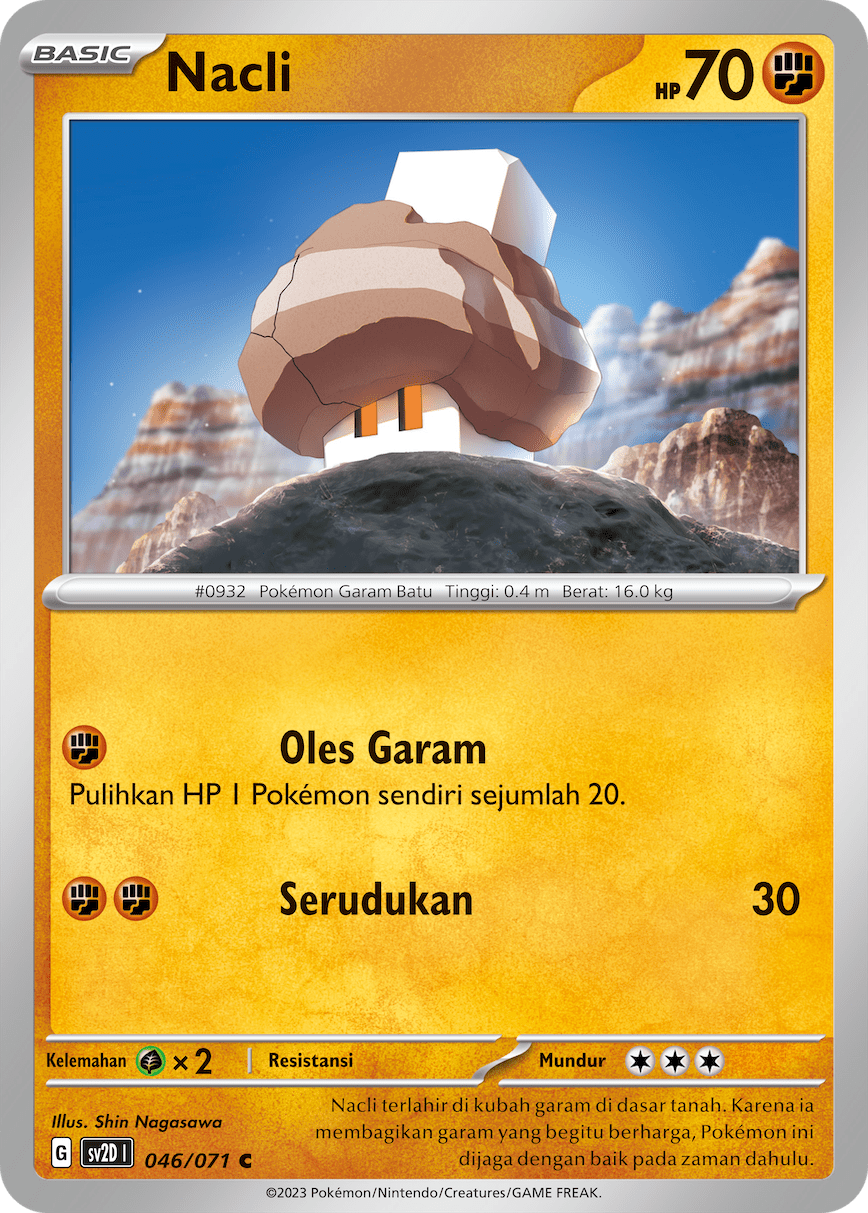 Nacli 046 — Letusan Tanah (Indonesian Pokémon TCG card)
