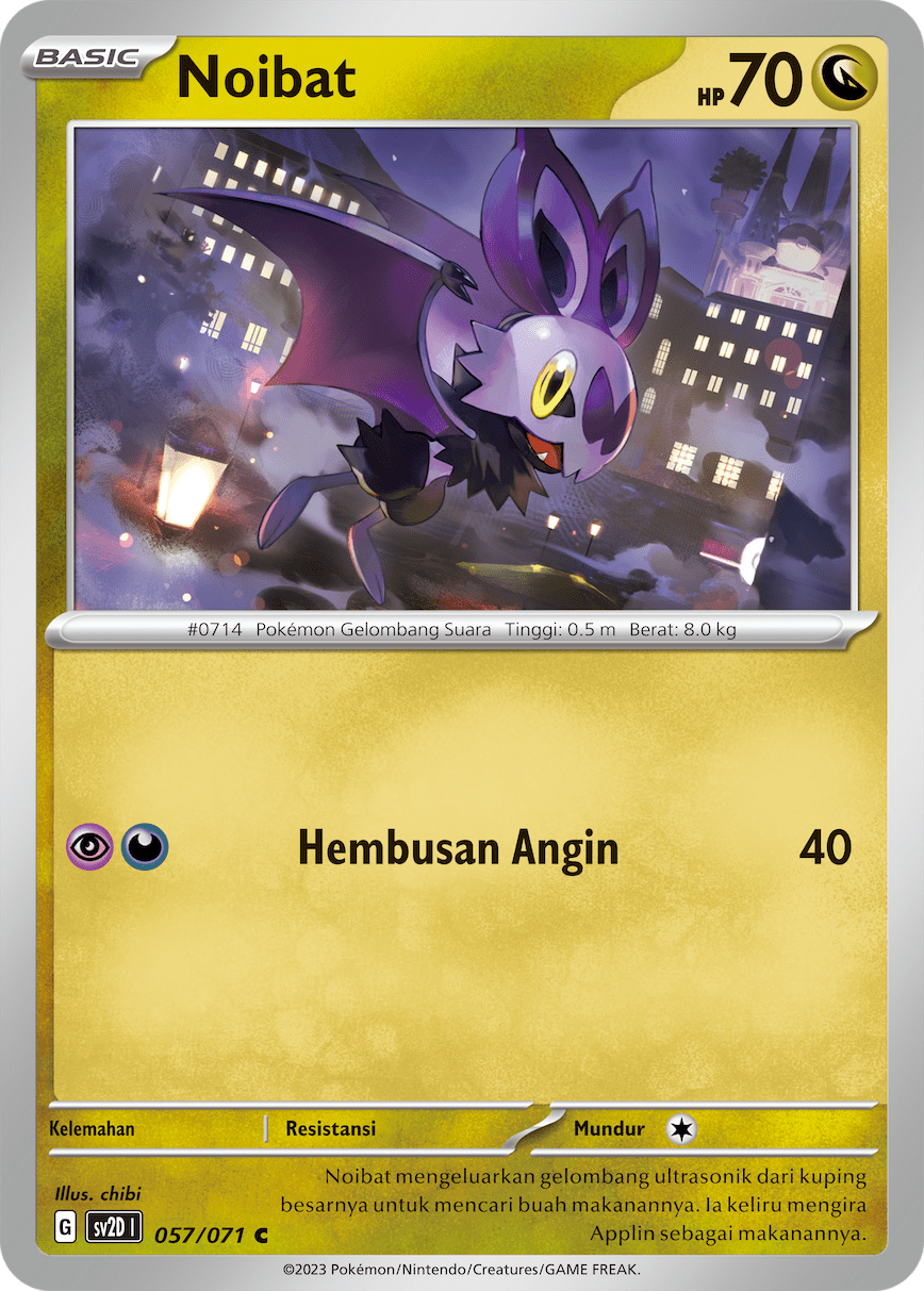 Noibat 057 — Letusan Tanah (Indonesian Pokémon TCG card)