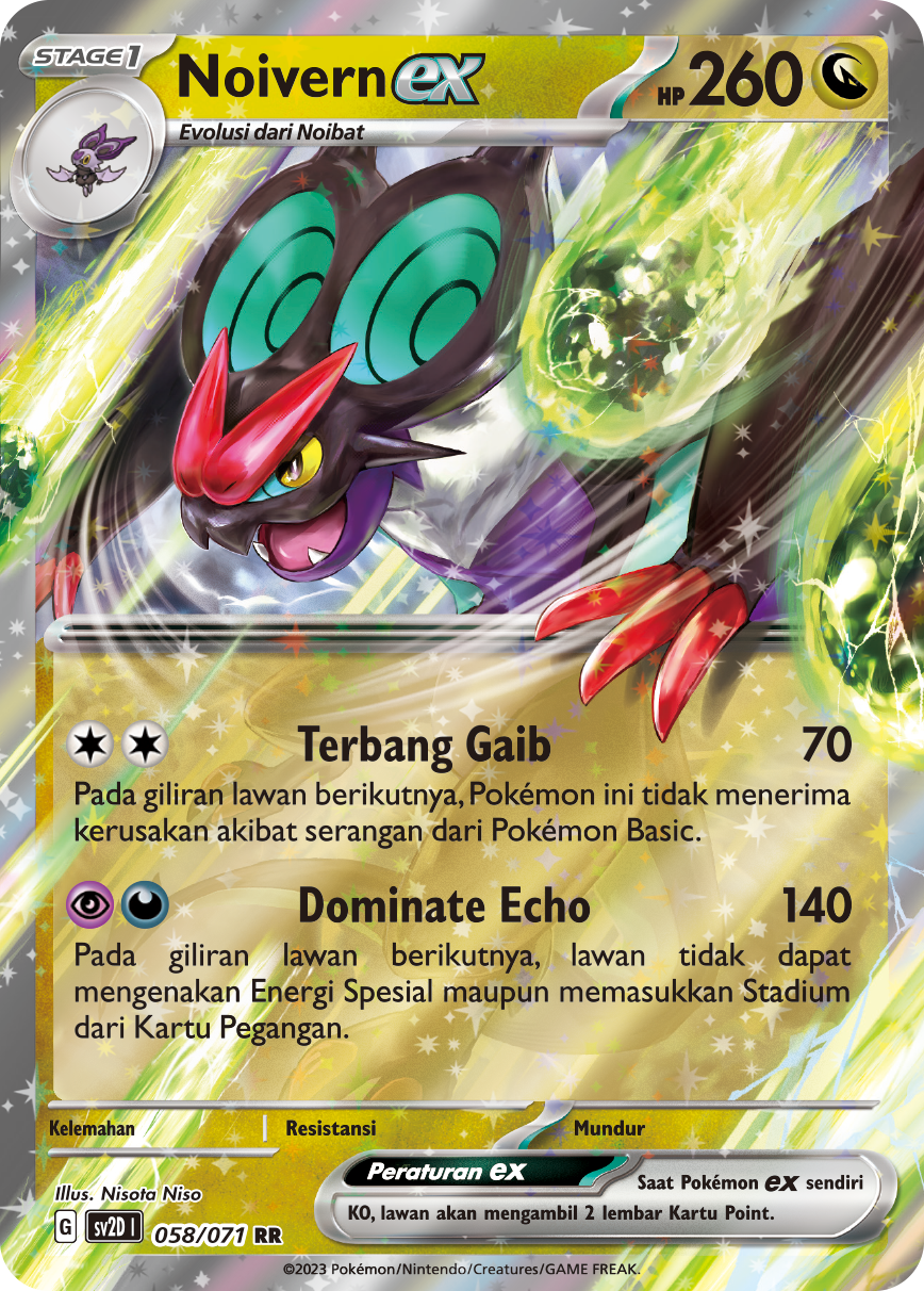 Noivern ex 058 — Letusan Tanah (Indonesian Pokémon TCG card)