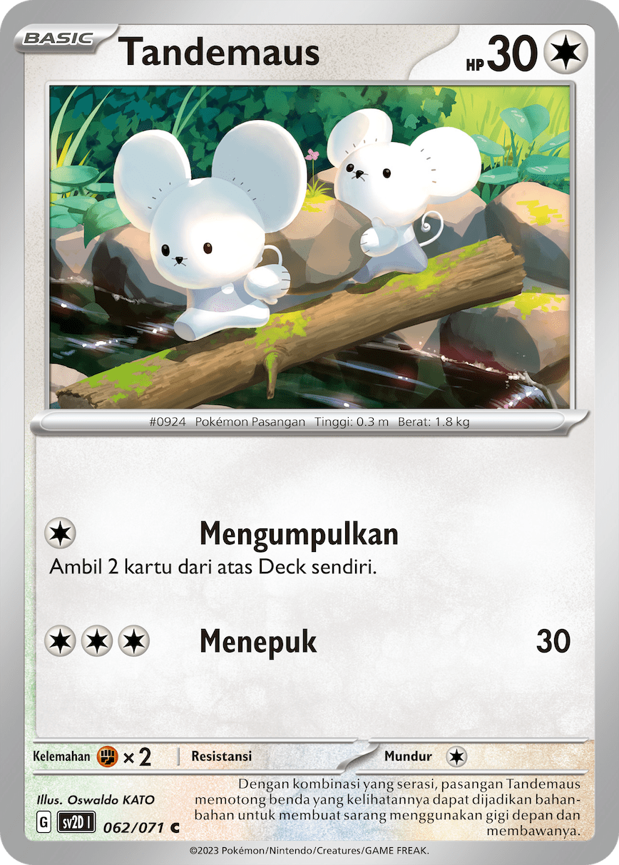 Tandemaus 062 — Letusan Tanah (Indonesian Pokémon TCG card)