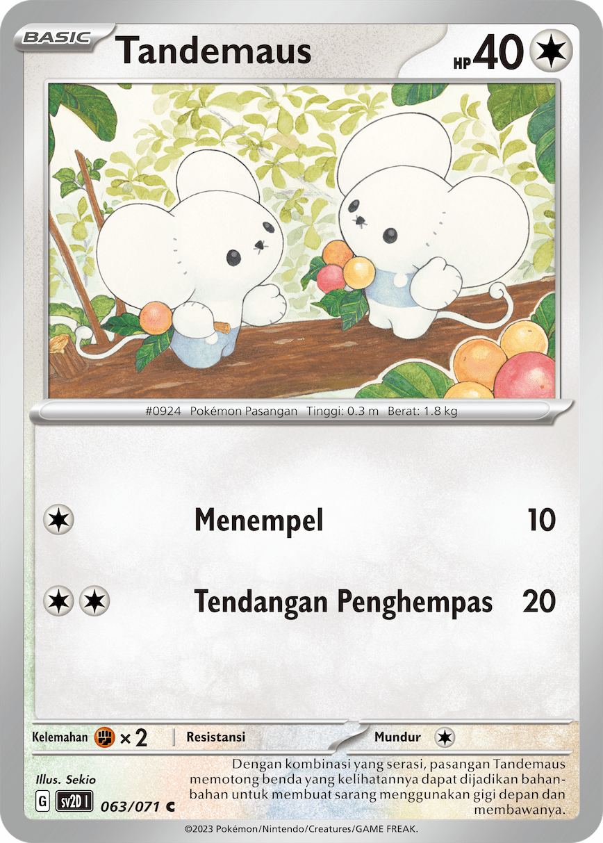 Tandemaus 063 — Letusan Tanah (Indonesian Pokémon TCG card)