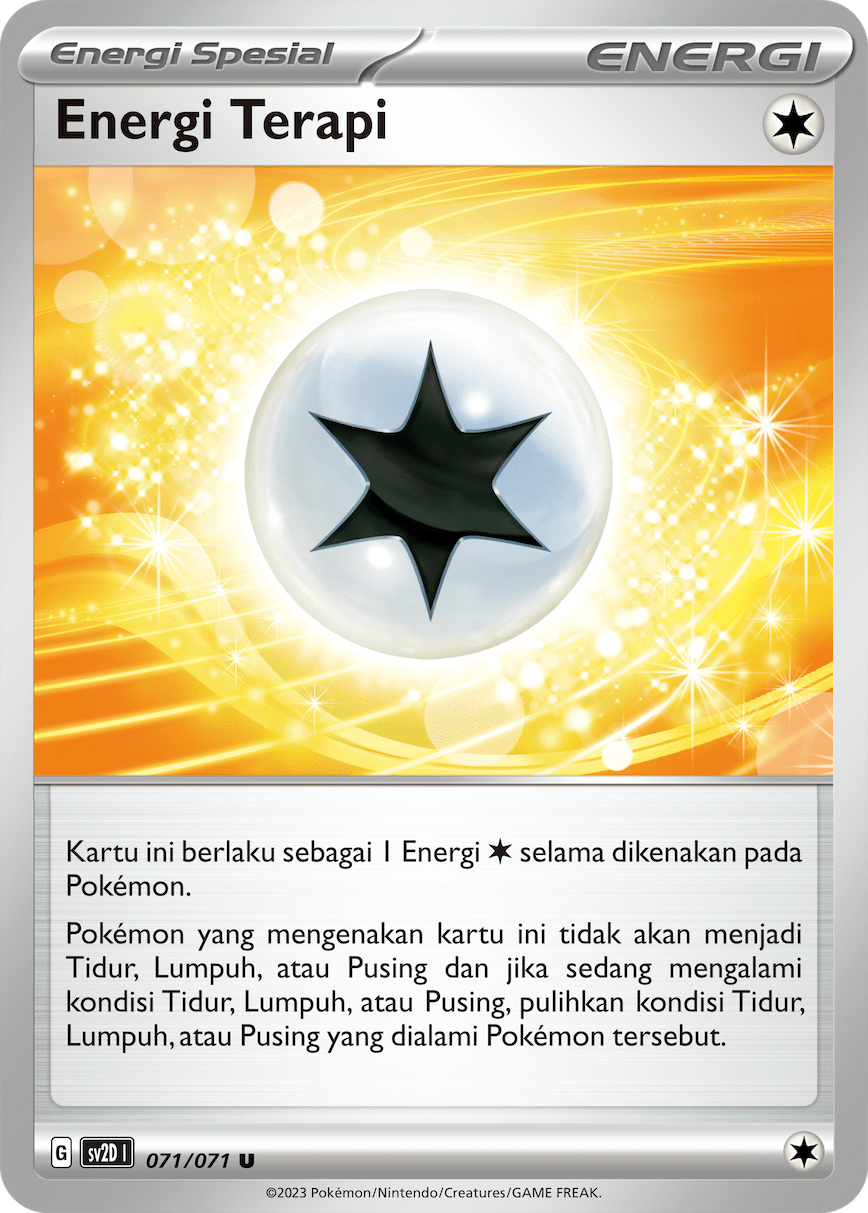 Energi Terapi 071 — Letusan Tanah (Indonesian Pokémon TCG card)