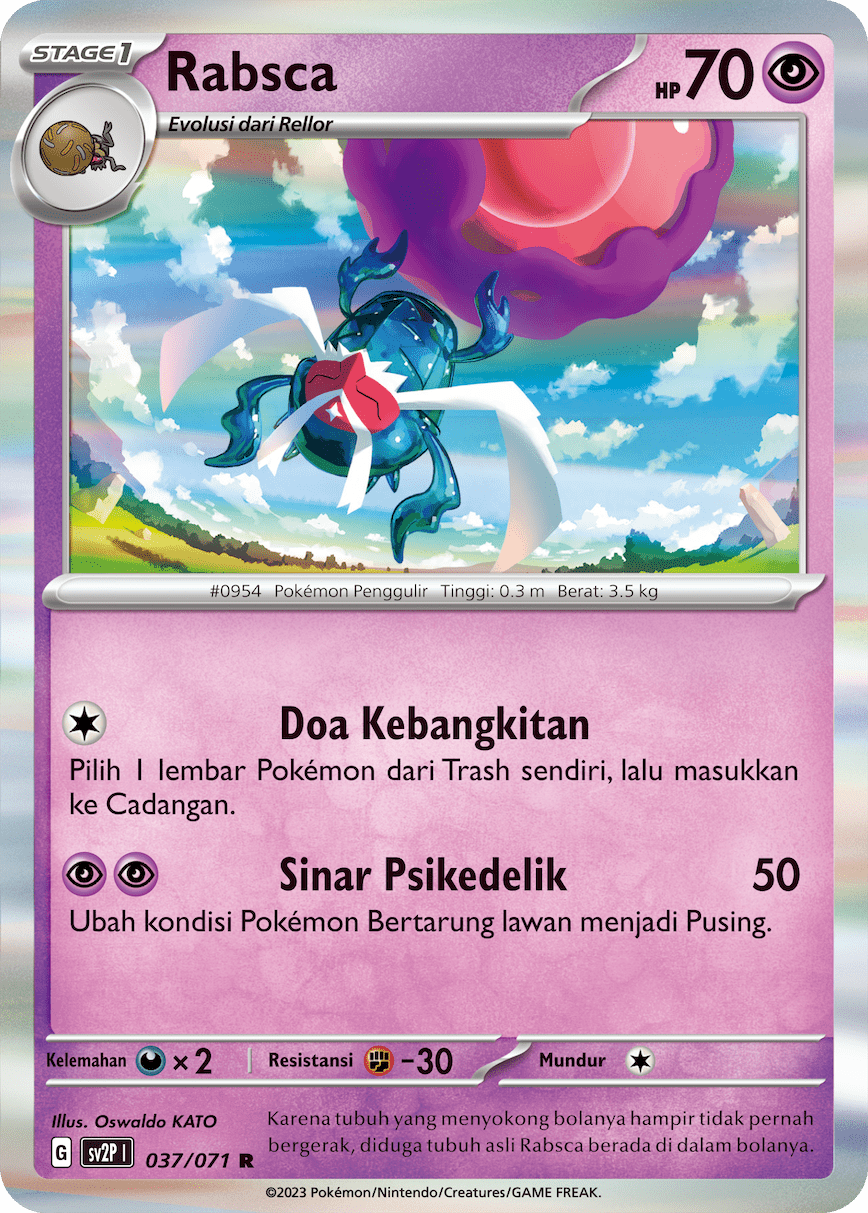 Rabsca 037 — Mara Bahaya Salju (Indonesian Pokémon TCG card)