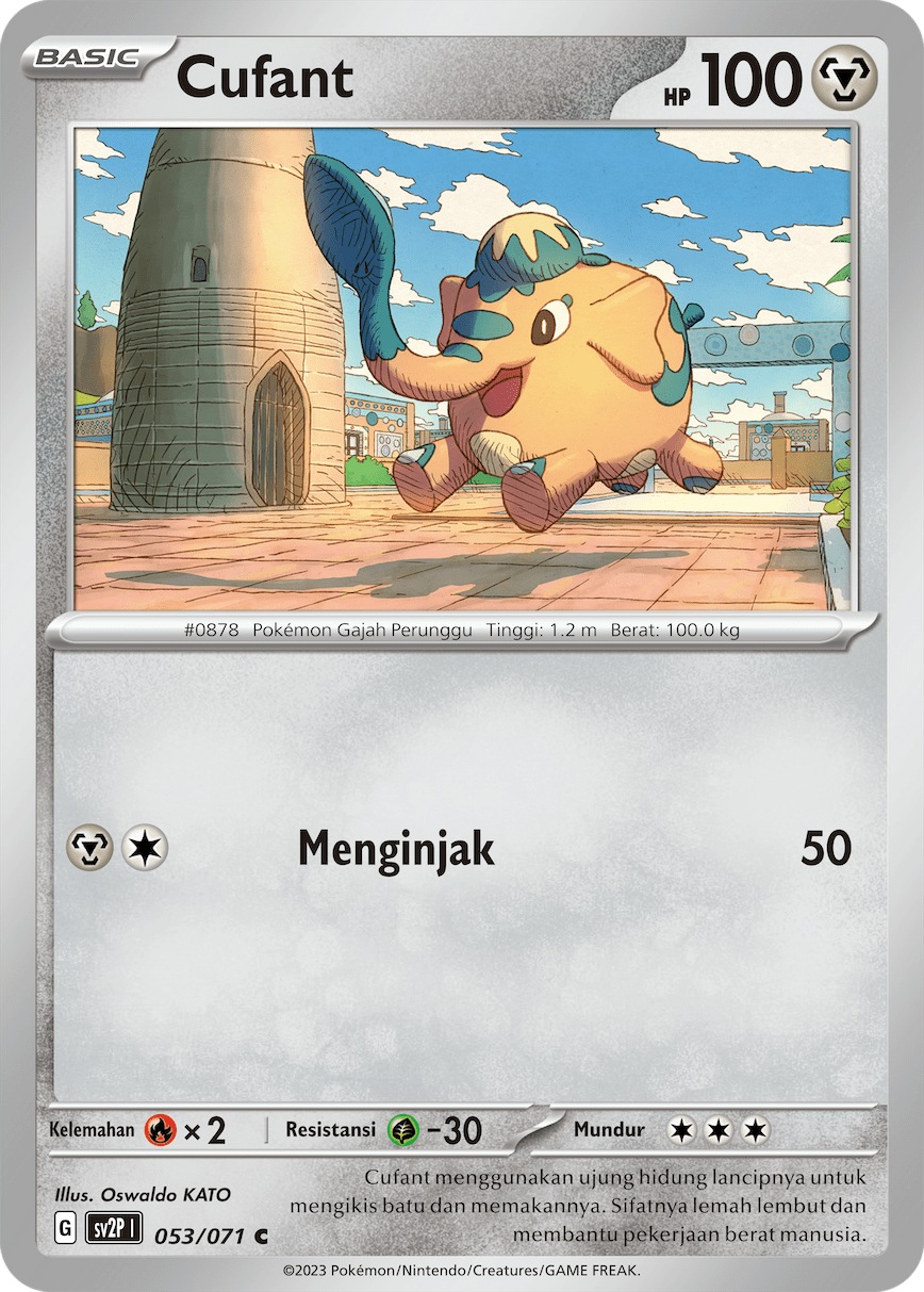 Cufant 053 — Mara Bahaya Salju (Indonesian Pokémon TCG card)