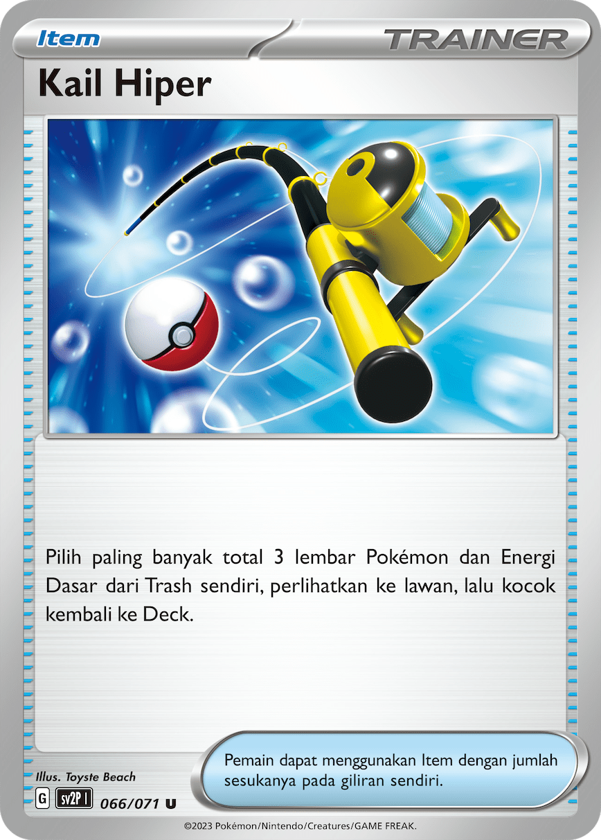 Kail Hiper 066 — Mara Bahaya Salju (Indonesian Pokémon TCG card)