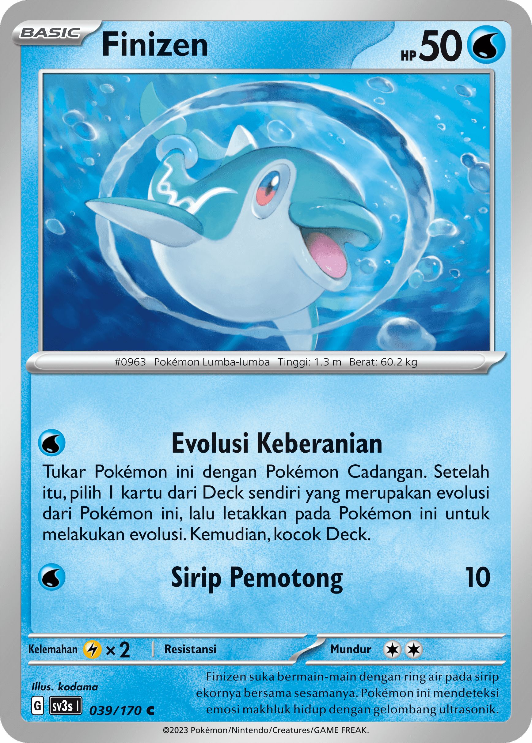 Finizen 039 — Kilau Hitam (Indonesian Pokémon TCG card)
