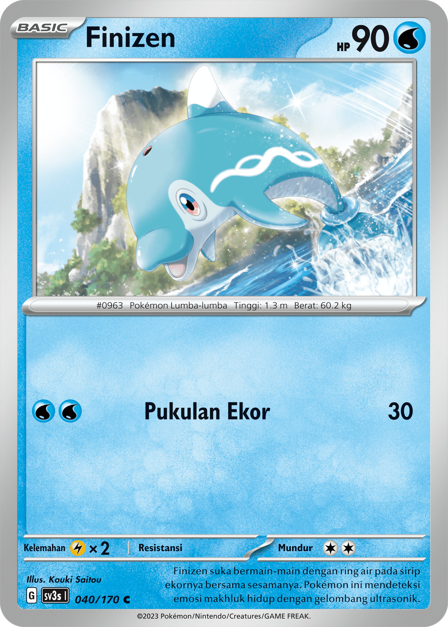 Finizen 040 — Kilau Hitam (Indonesian Pokémon TCG card)
