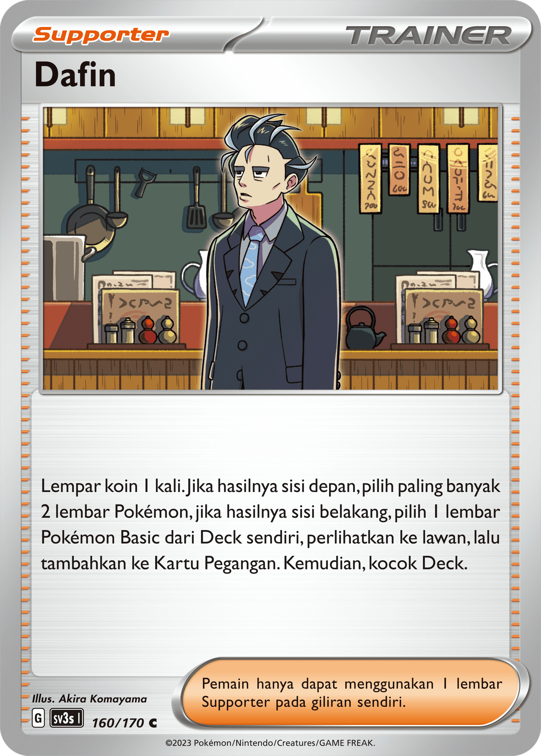 Dafin 160 — Kilau Hitam (Indonesian Pokémon TCG card)