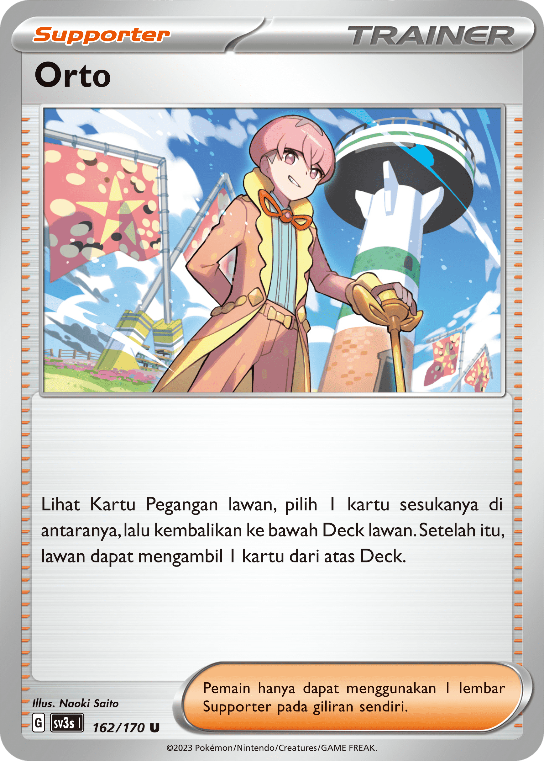 Orto 162 — Kilau Hitam (Indonesian Pokémon TCG card)