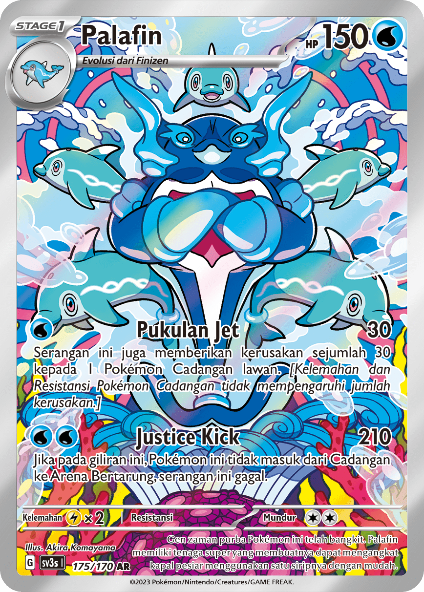 Palafin 175 — Kilau Hitam (Indonesian Pokémon TCG card)