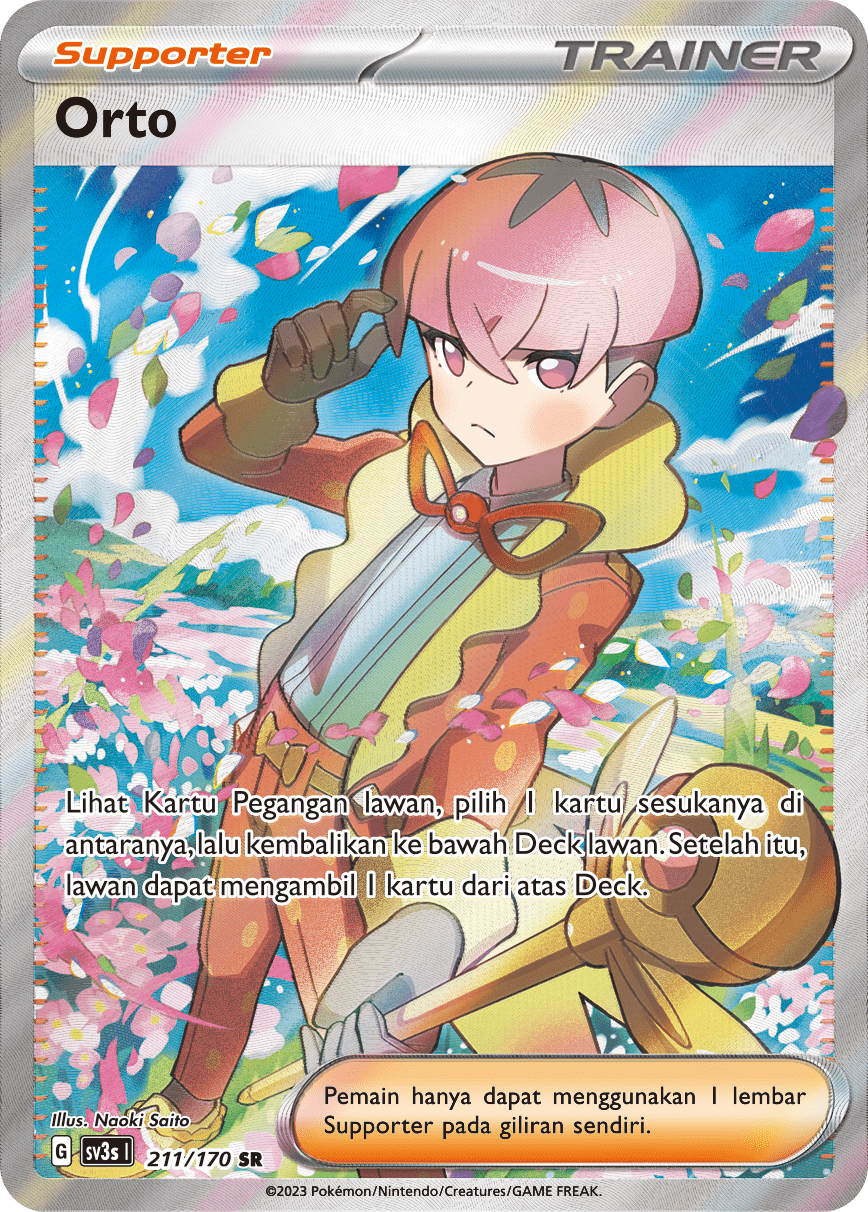 Orto 211 — Kilau Hitam (Indonesian Pokémon TCG card)