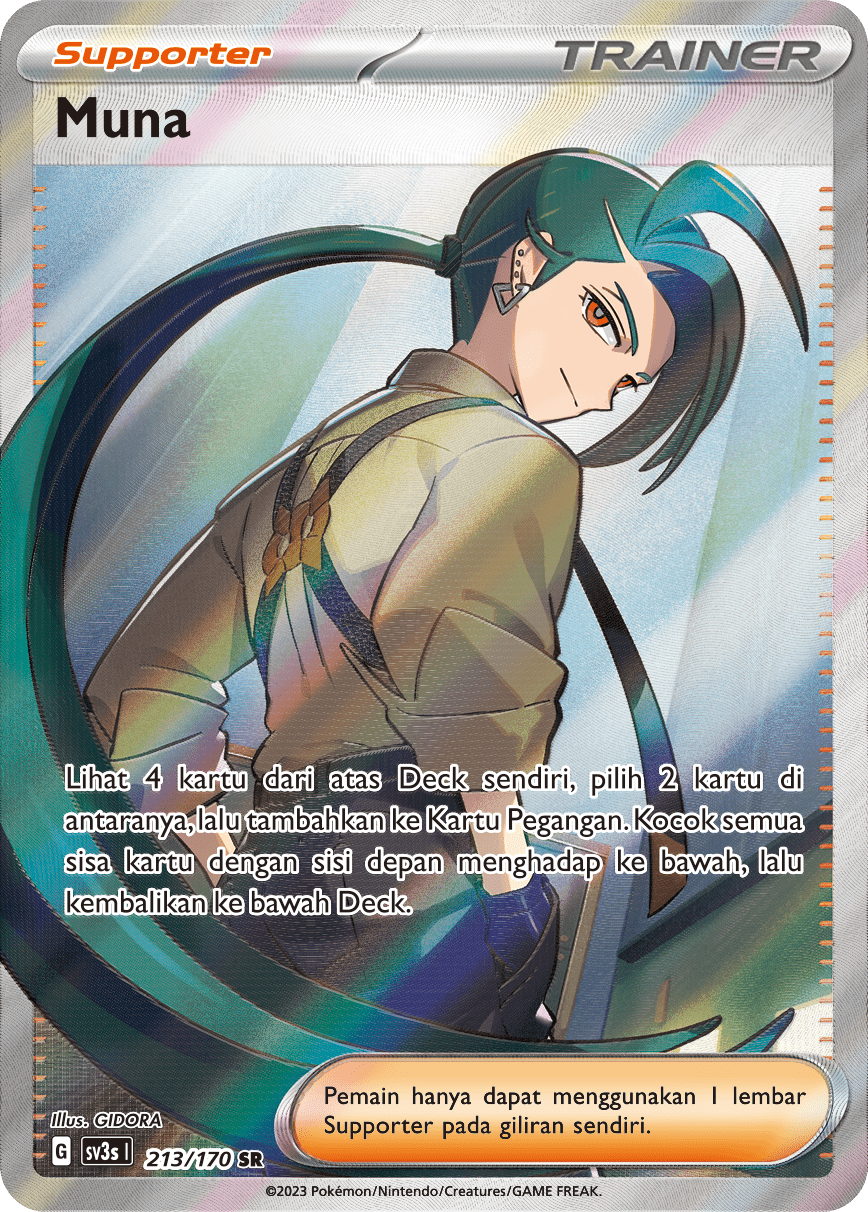 Muna 213 — Kilau Hitam (Indonesian Pokémon TCG card)