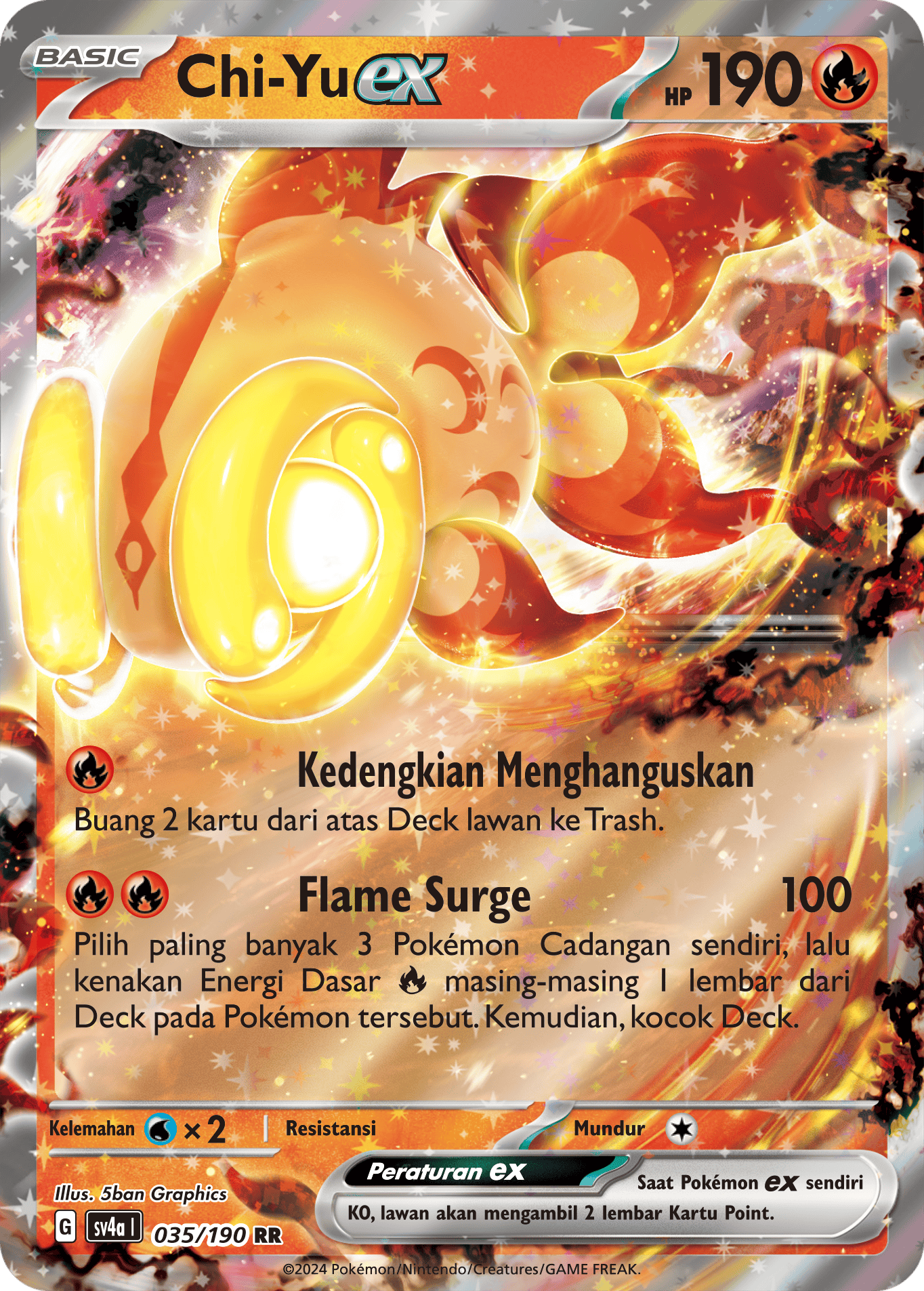 Chi-Yu ex 035 — Harta Berkilau ex (Indonesian Pokémon TCG card)
