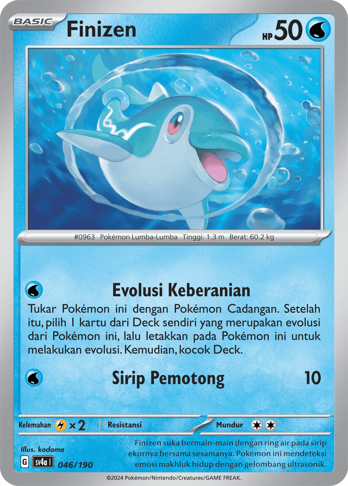 Finizen 046 — Harta Berkilau ex (Indonesian Pokémon TCG card)