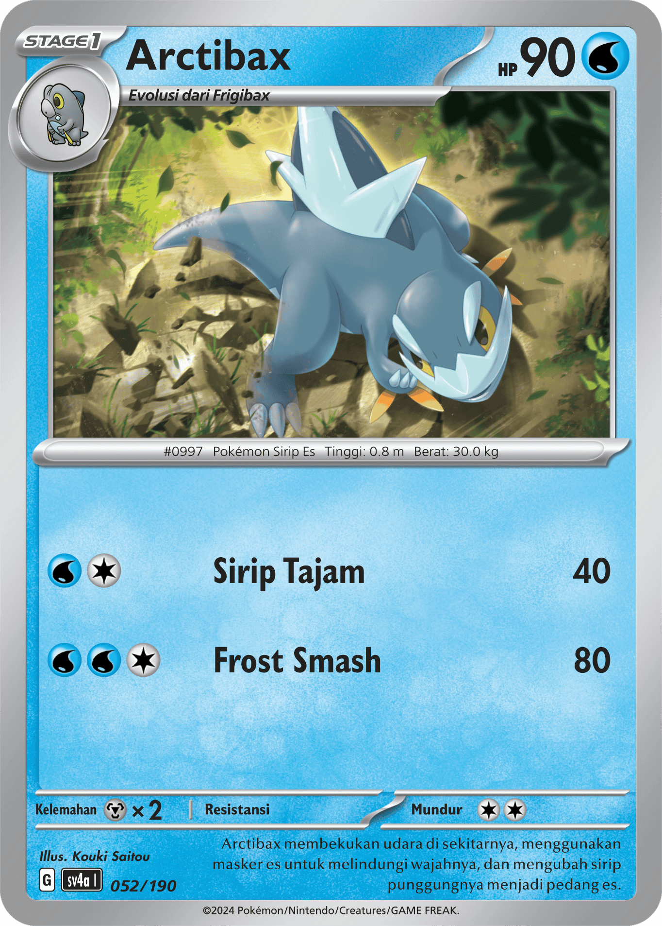 Arctibax 052 — Harta Berkilau ex (Indonesian Pokémon TCG card)