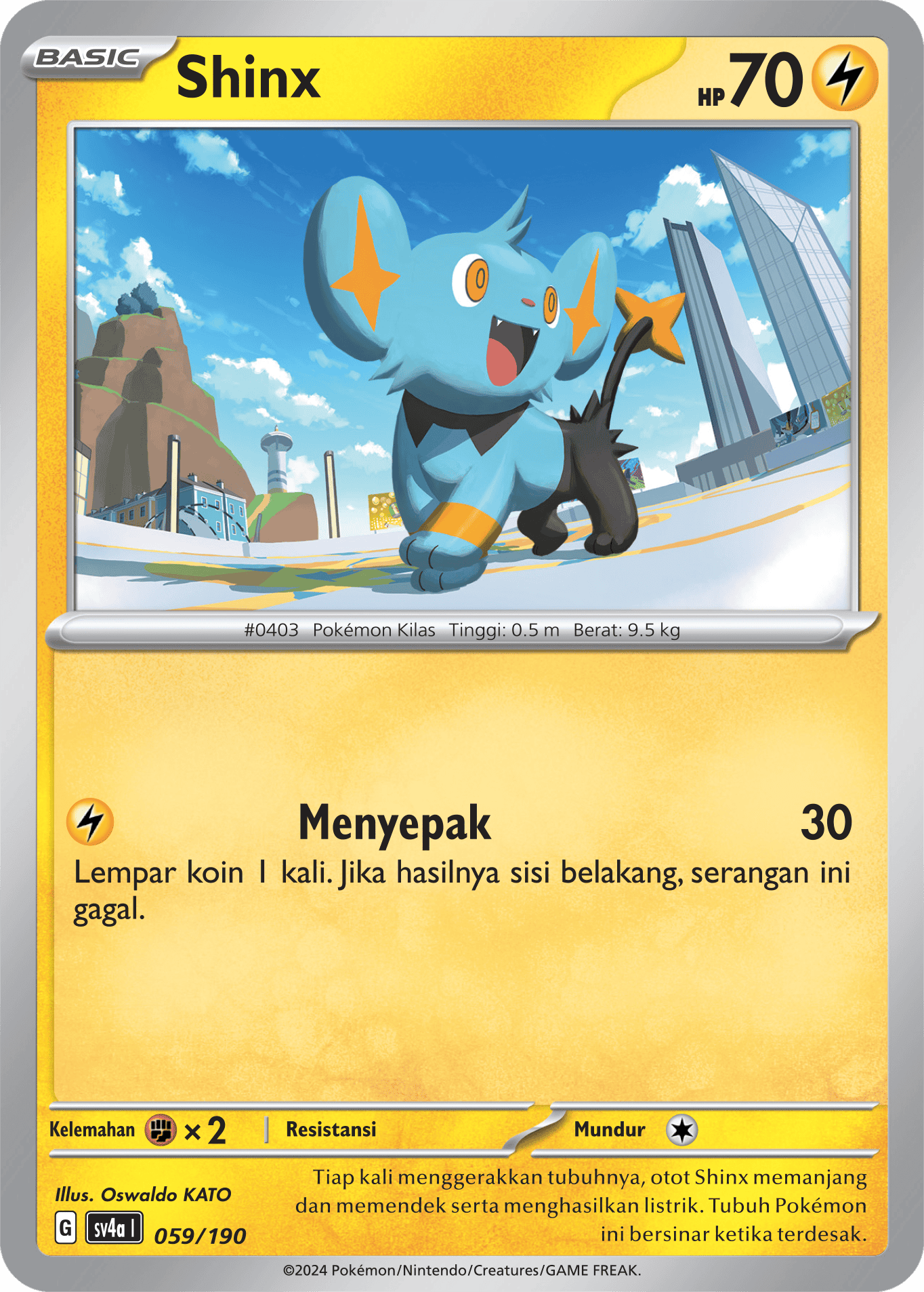 Shinx 059 — Harta Berkilau ex (Indonesian Pokémon TCG card)