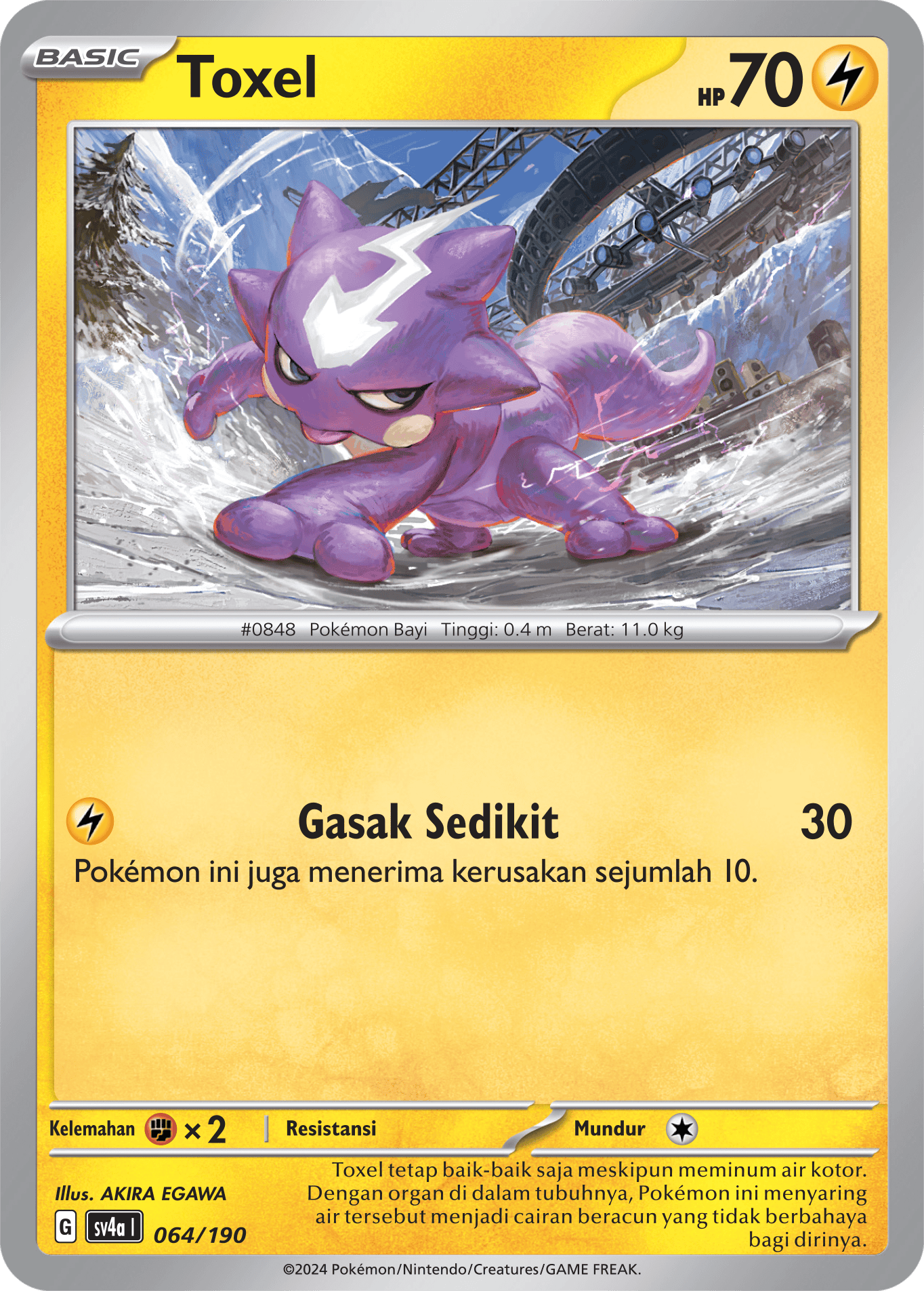 Toxel 064 — Harta Berkilau ex (Indonesian Pokémon TCG card)