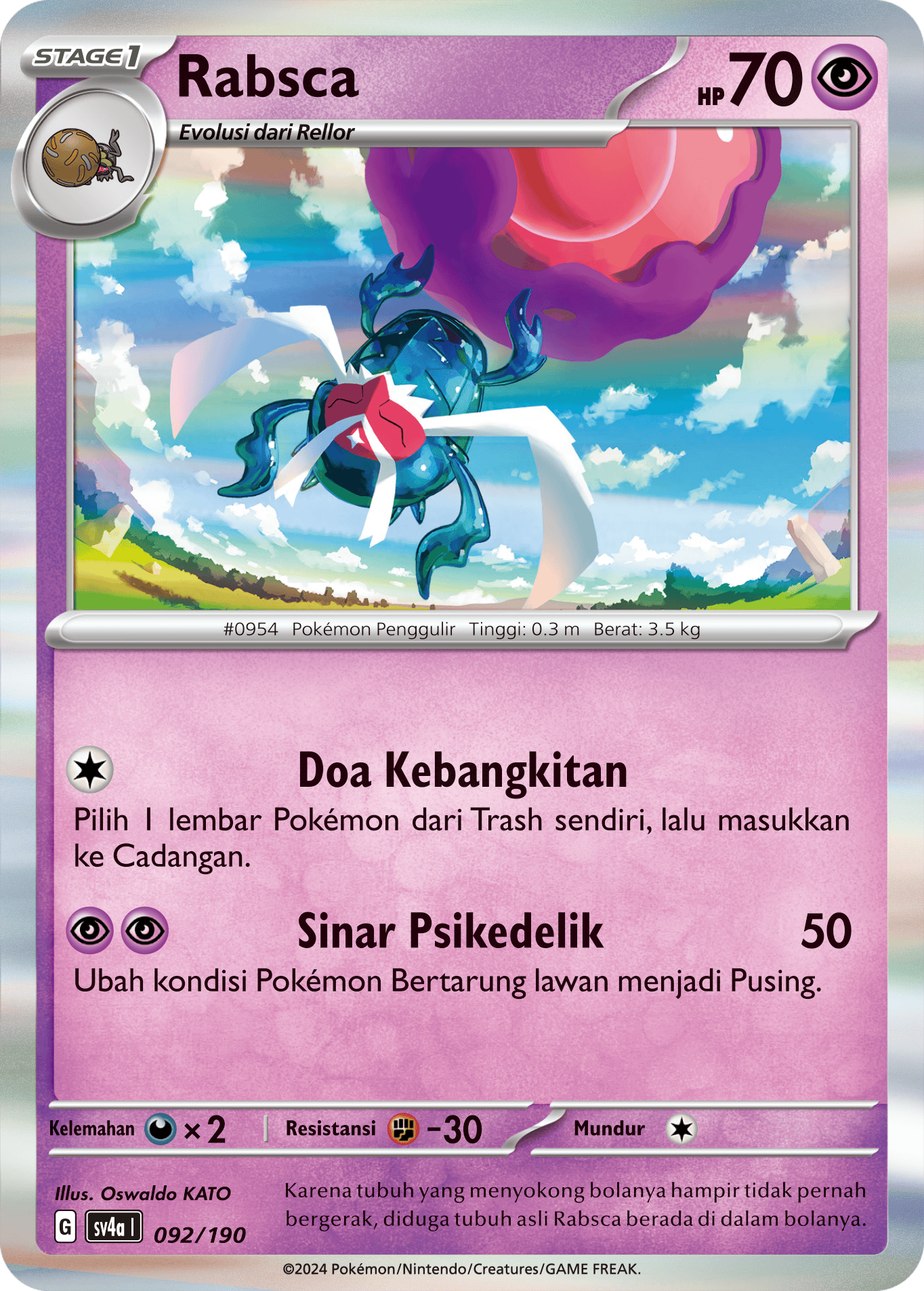 Rabsca 092 — Harta Berkilau ex (Indonesian Pokémon TCG card)