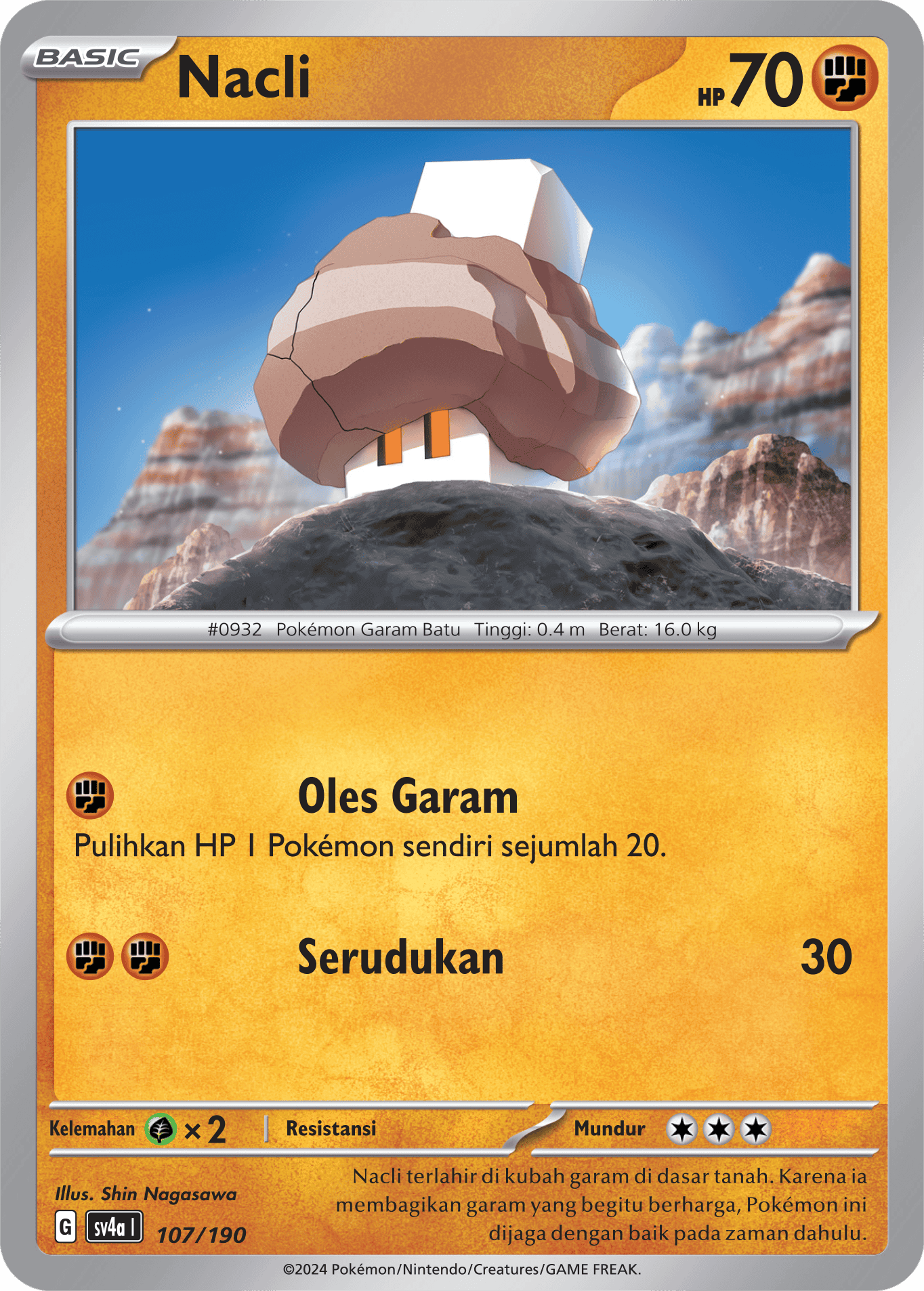 Nacli 107 — Harta Berkilau ex (Indonesian Pokémon TCG card)