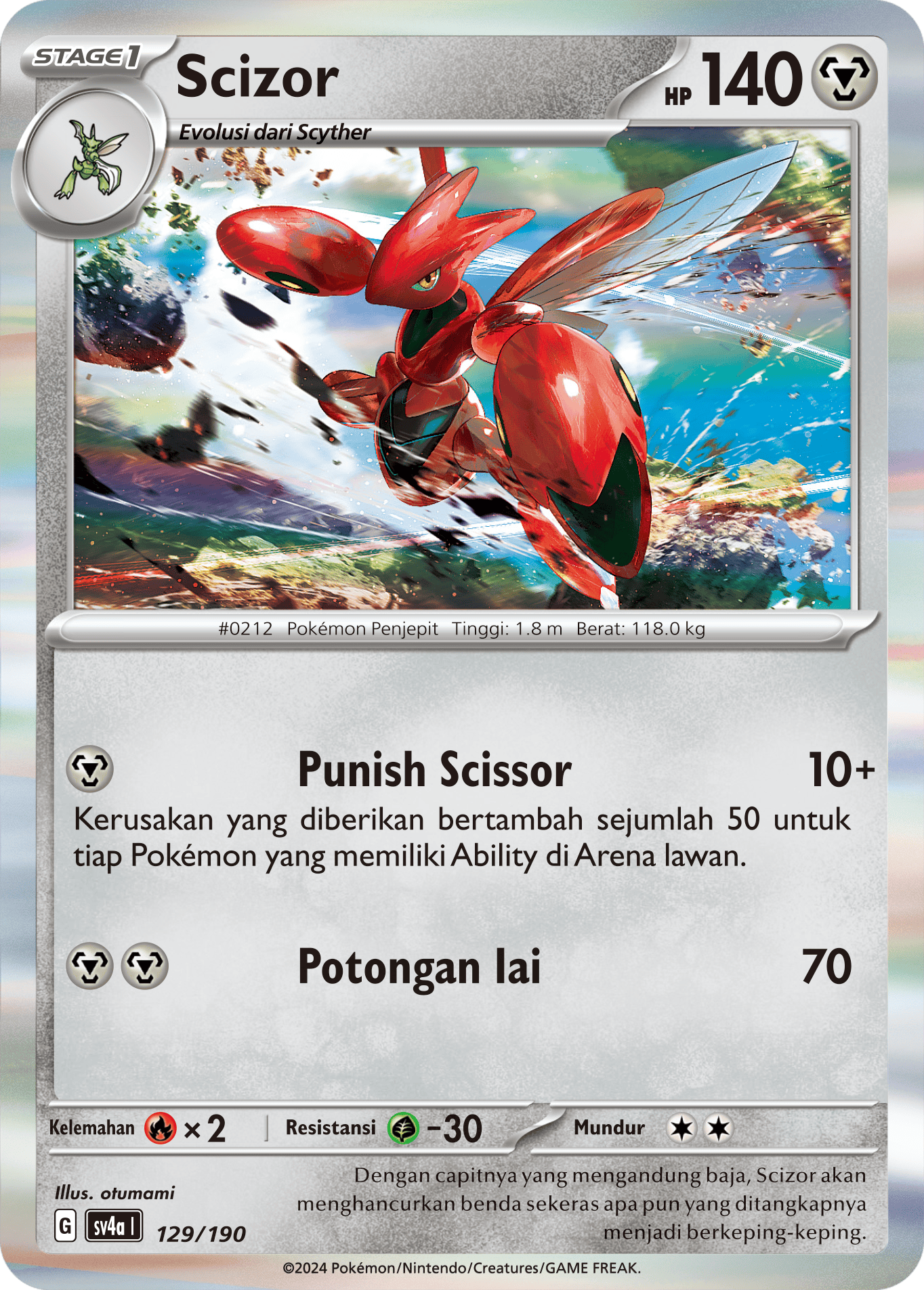 SV4a #129 129 — Harta Berkilau ex (Indonesian Pokémon TCG card)