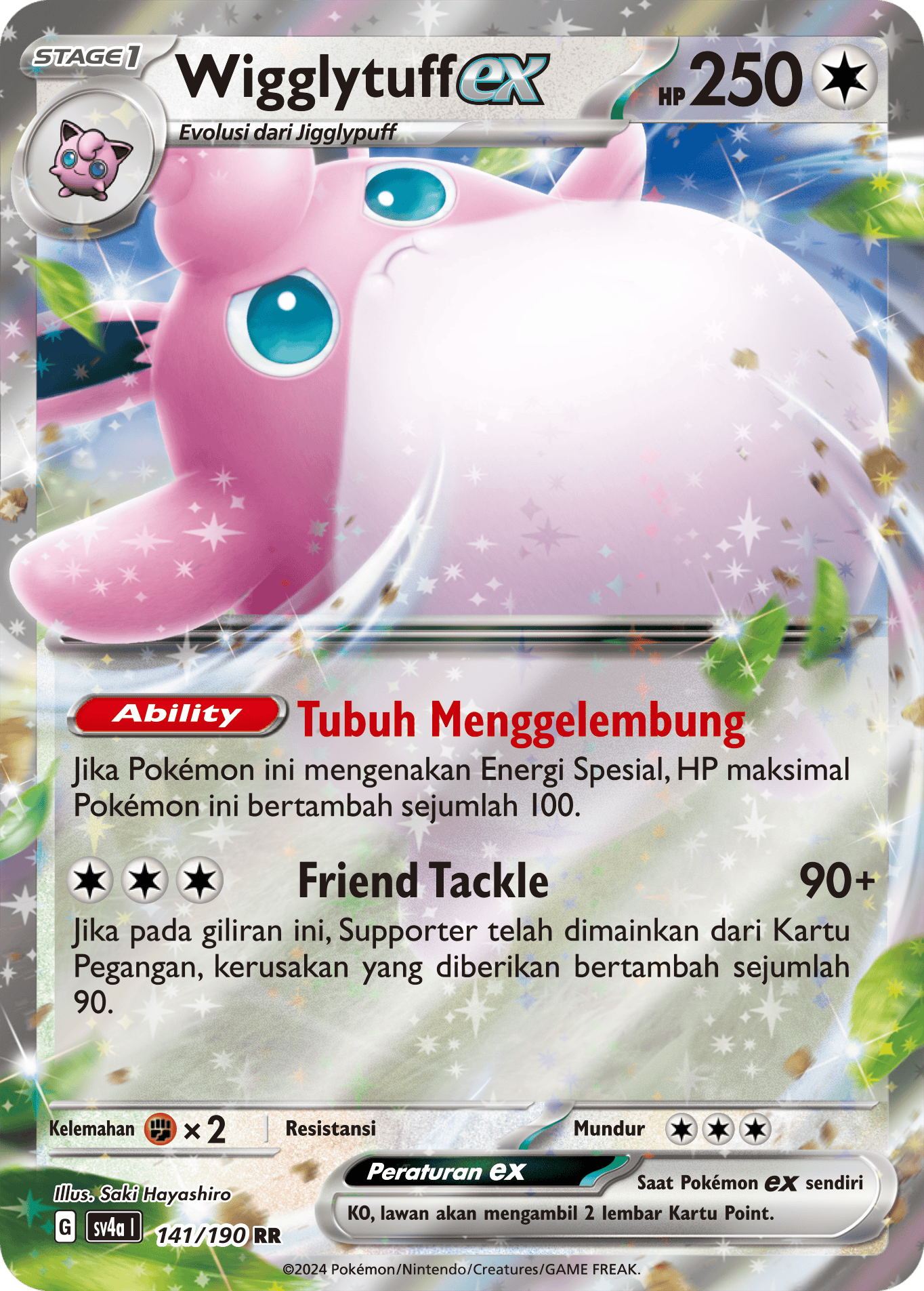 SV4a #141 141 — Harta Berkilau ex (Indonesian Pokémon TCG card)