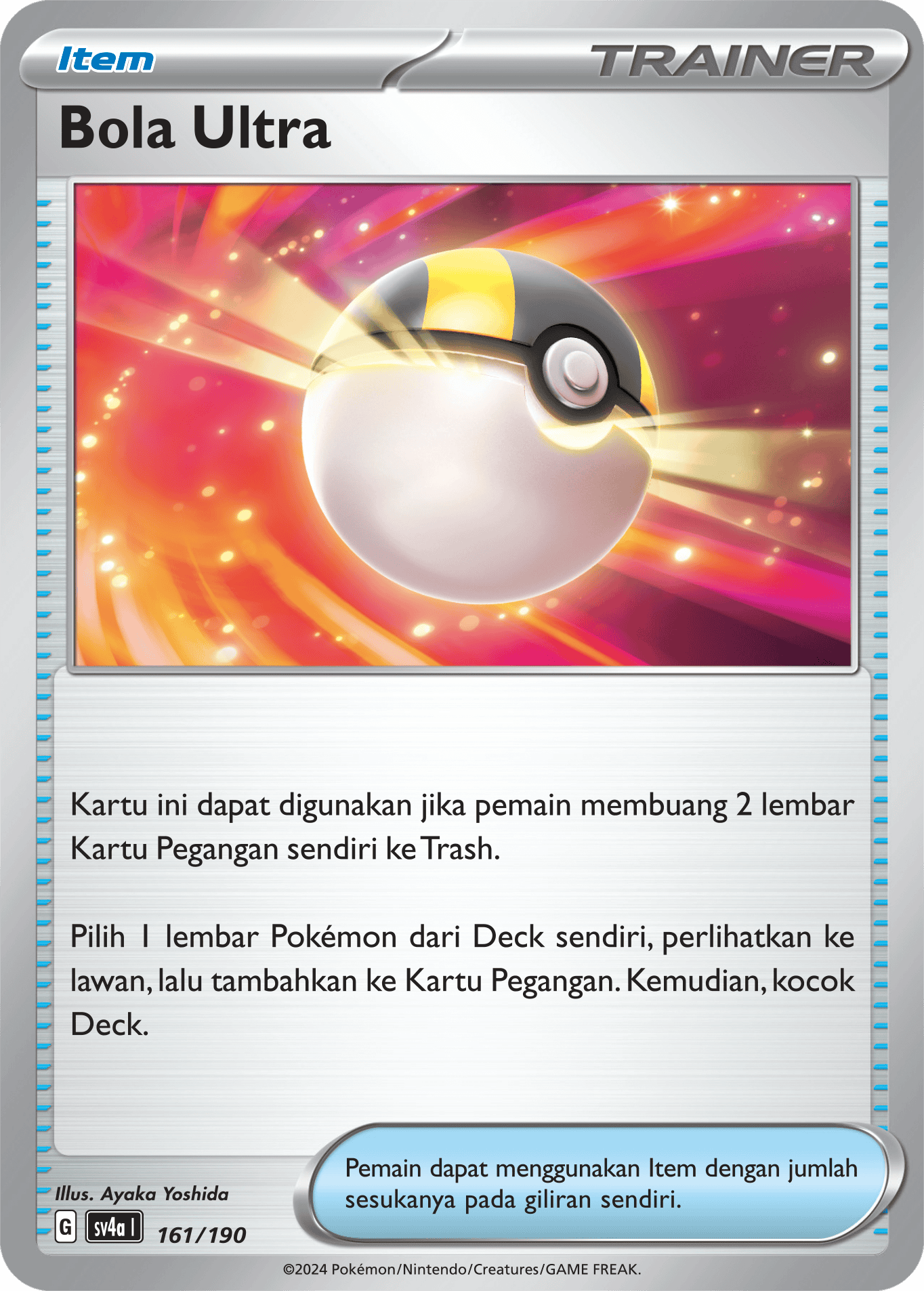 SV4a #161 161 — Harta Berkilau ex (Indonesian Pokémon TCG card)