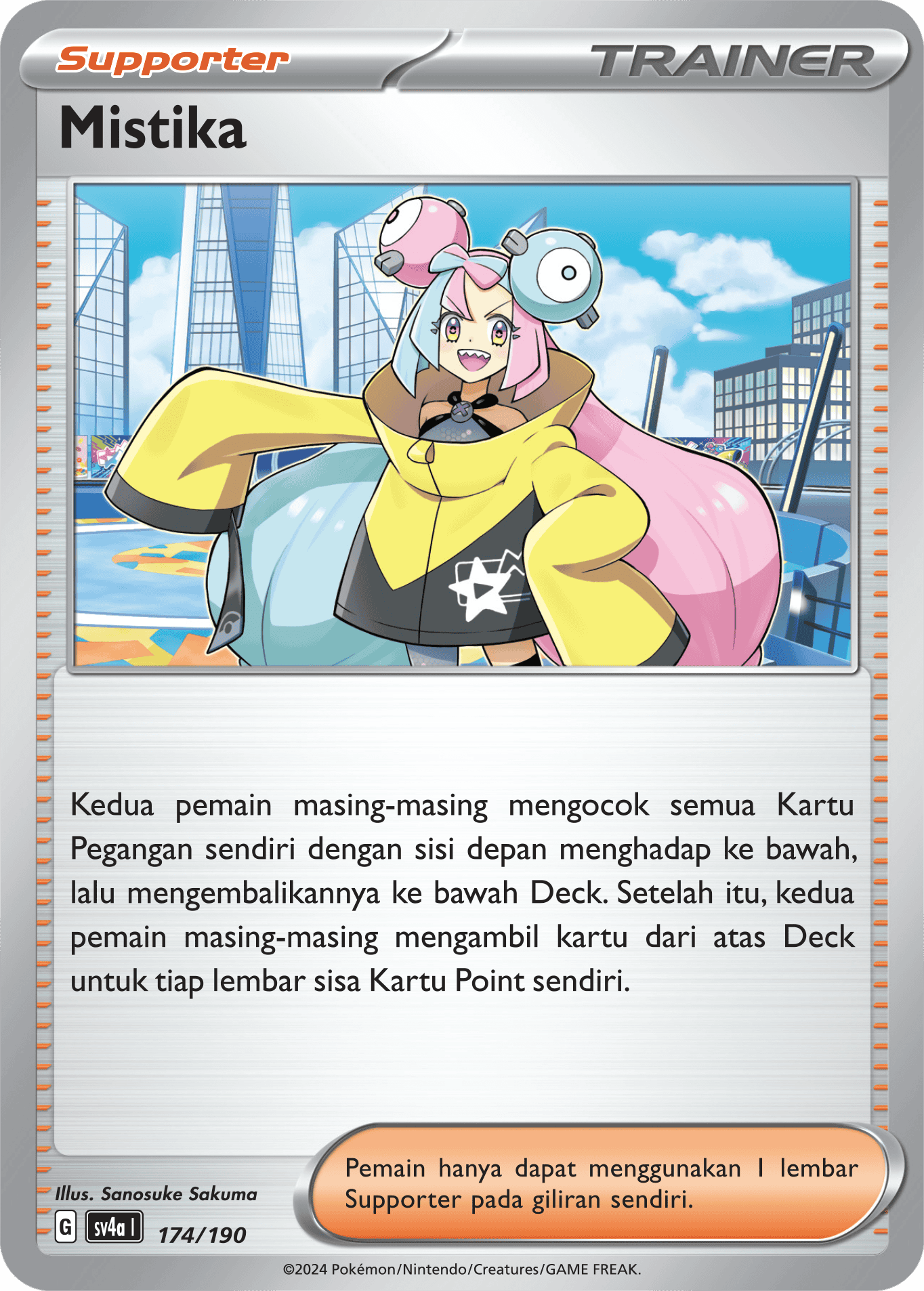 Mistika 174 — Harta Berkilau ex (Indonesian Pokémon TCG card)