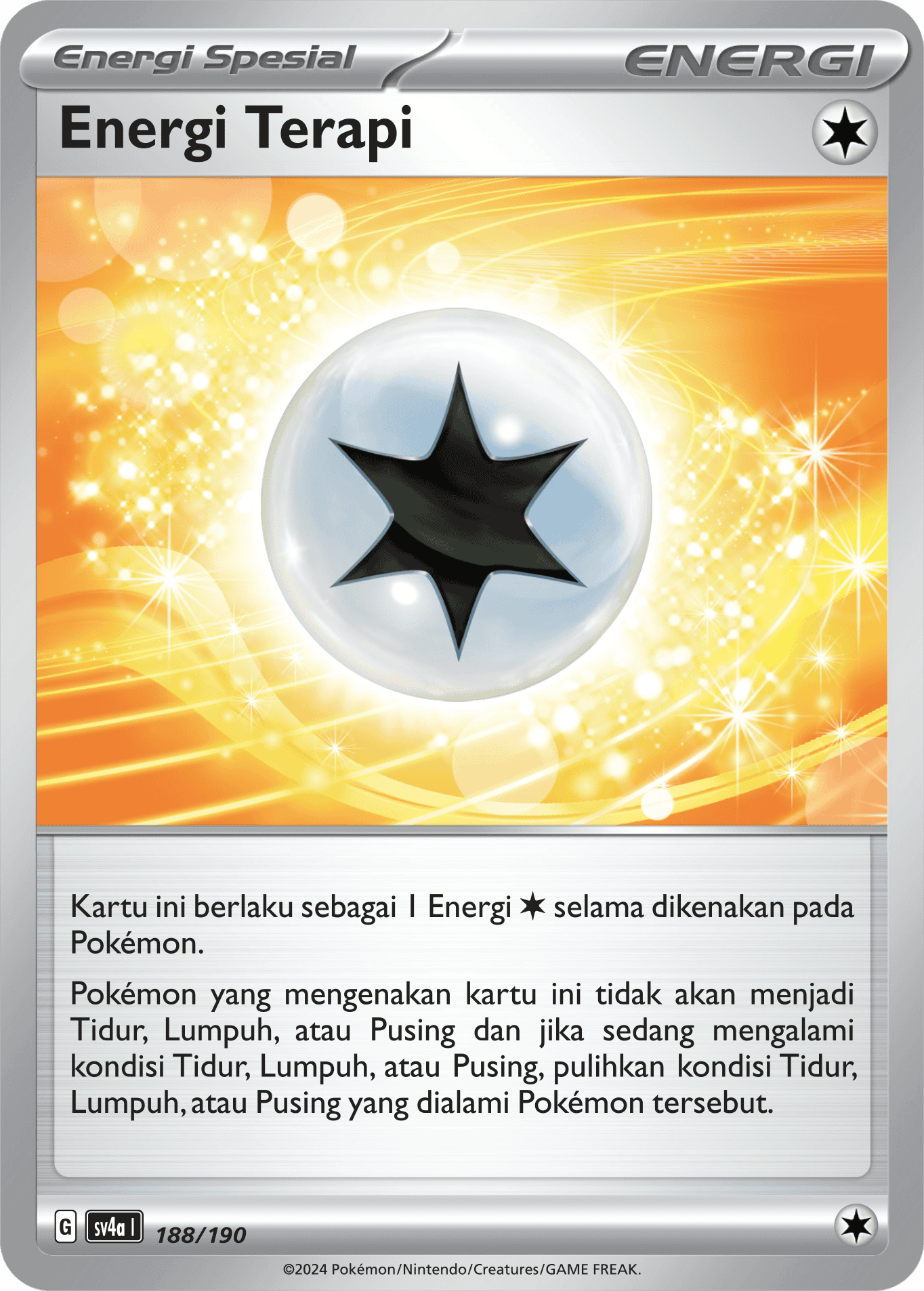 Energi Terapi[Energi Spesial] 188 — Harta Berkilau ex (Indonesian Pokémon TCG card)