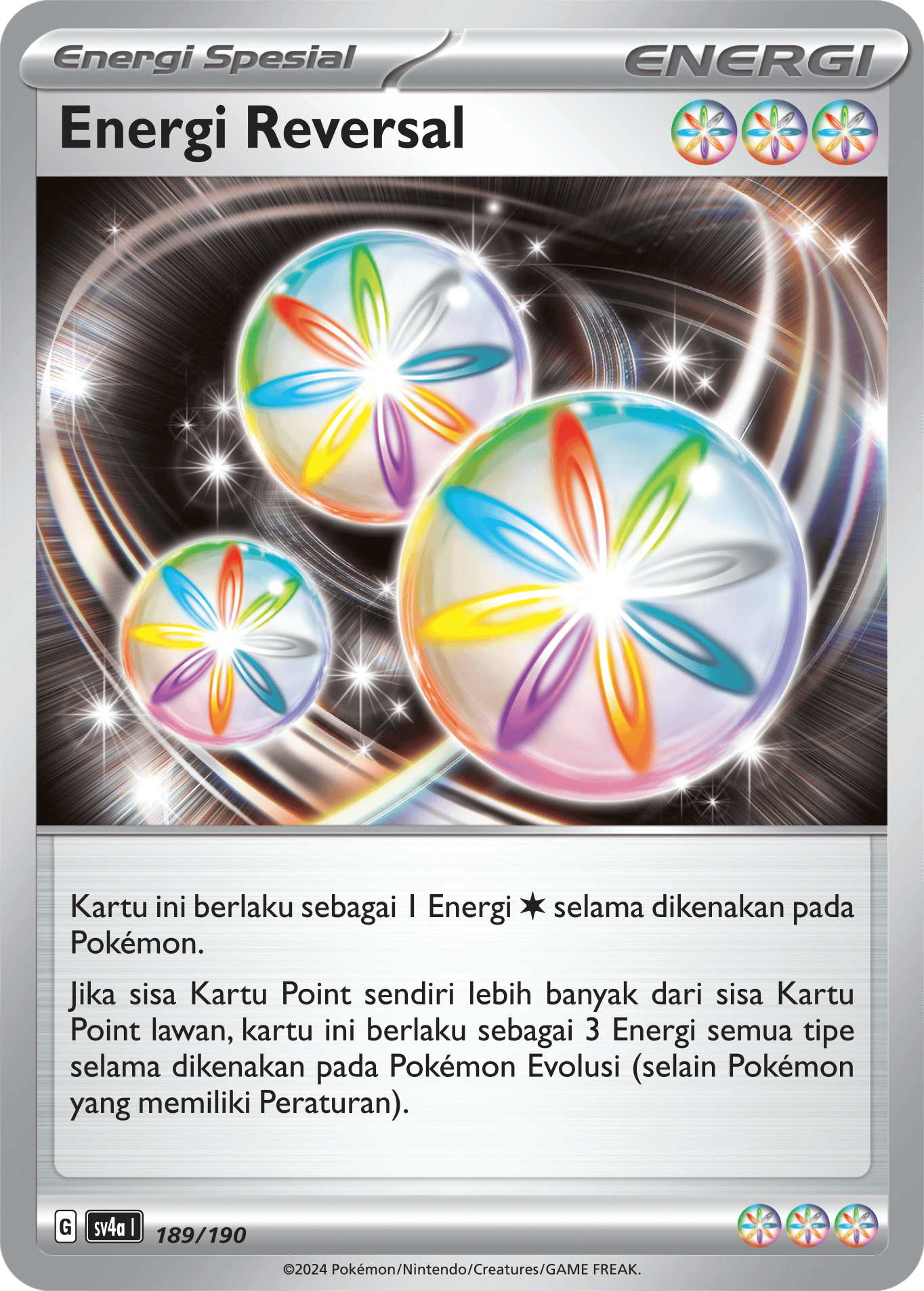Energi Reversal[Energi Spesial] 189 — Harta Berkilau ex (Indonesian Pokémon TCG card)