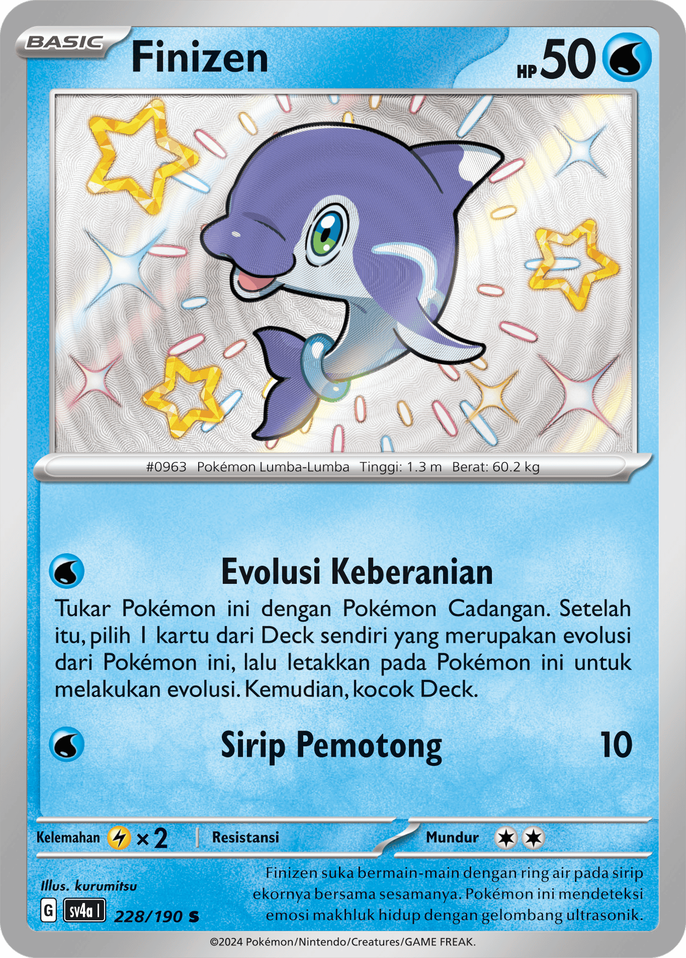 Finizen 228 — Harta Berkilau ex (Indonesian Pokémon TCG card)