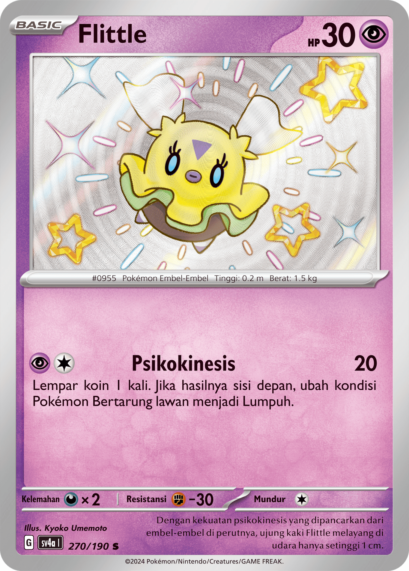 Flittle 270 — Harta Berkilau ex (Indonesian Pokémon TCG card)