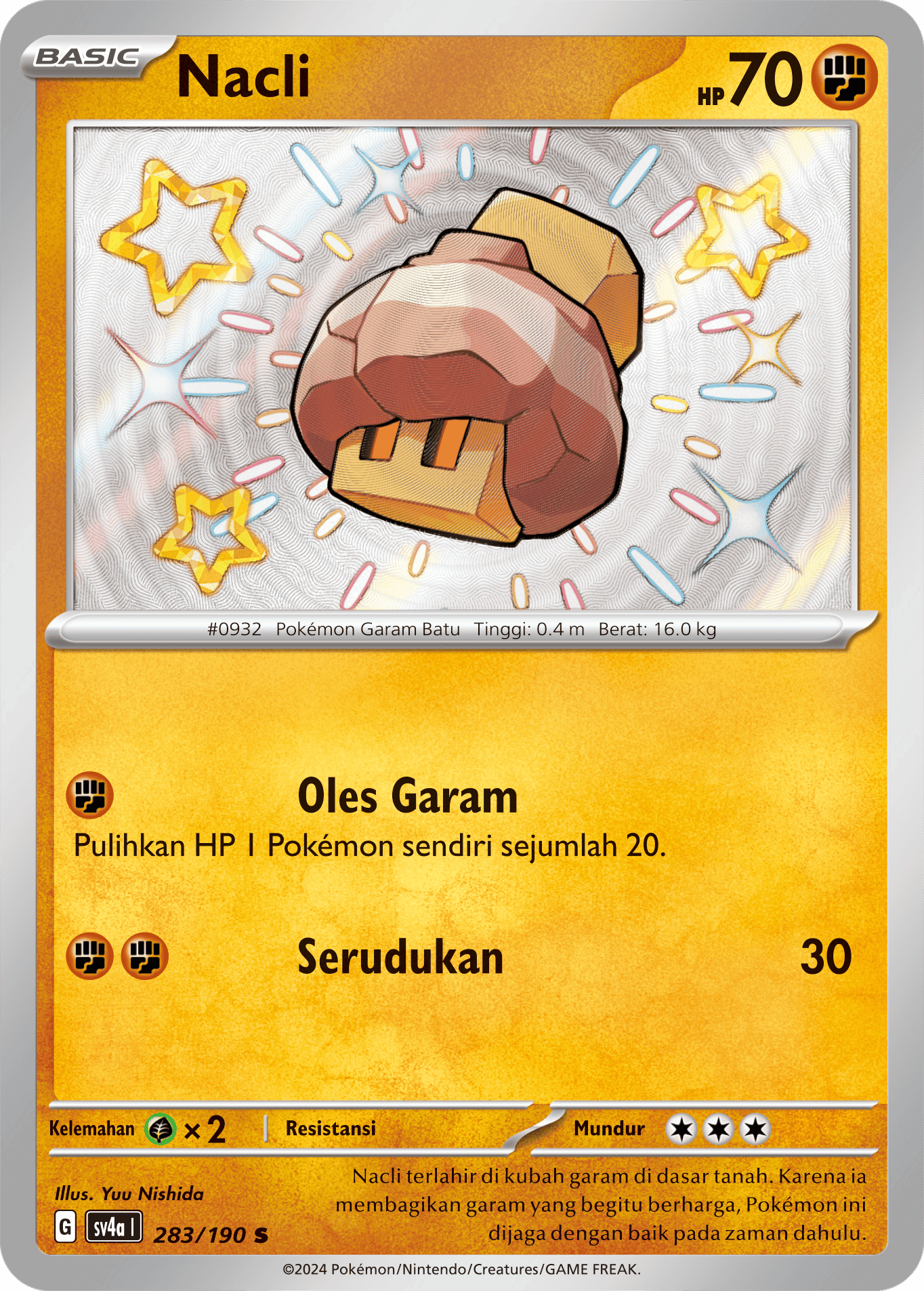Nacli 283 — Harta Berkilau ex (Indonesian Pokémon TCG card)