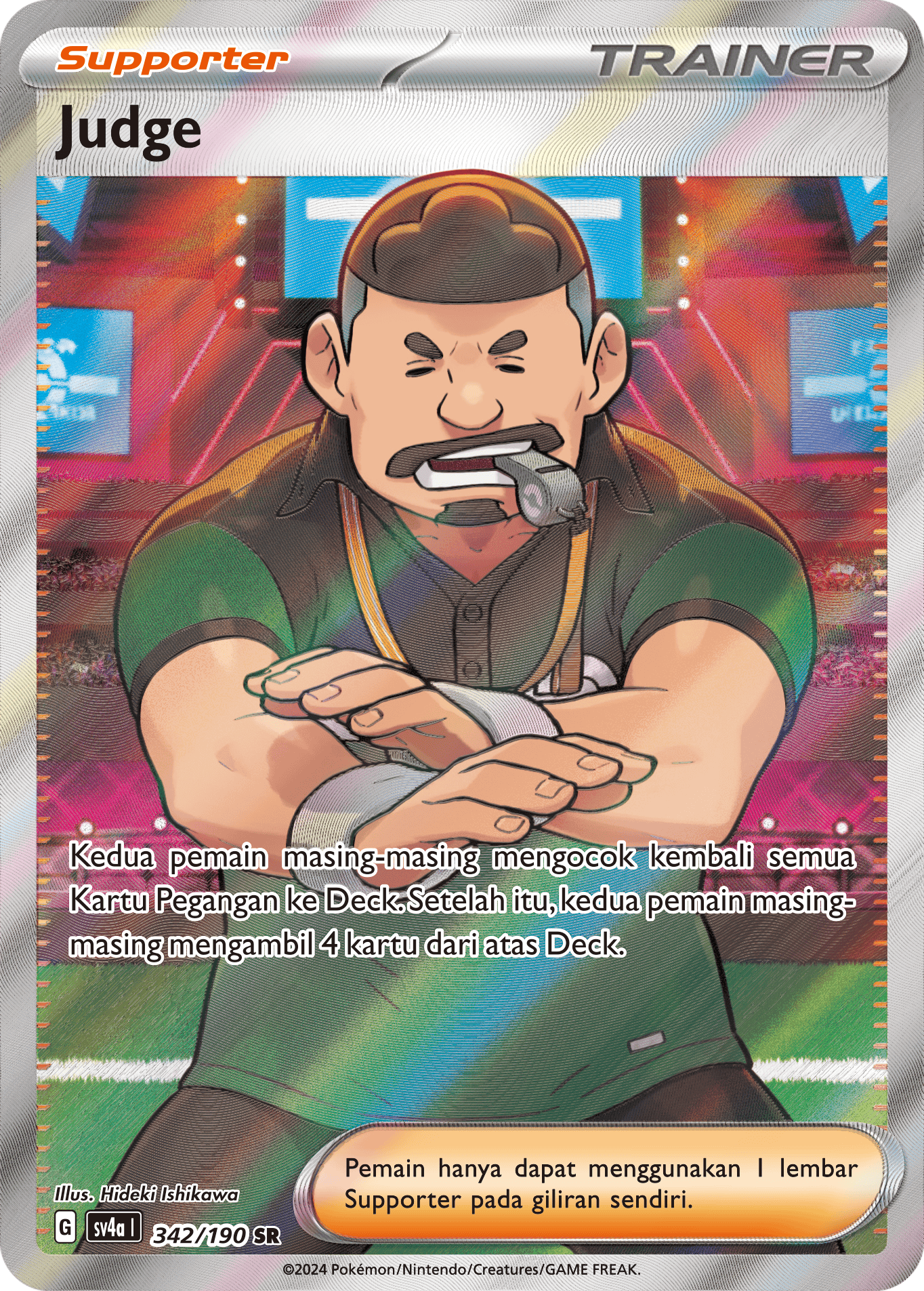 Judge 342 — Harta Berkilau ex (Indonesian Pokémon TCG card)