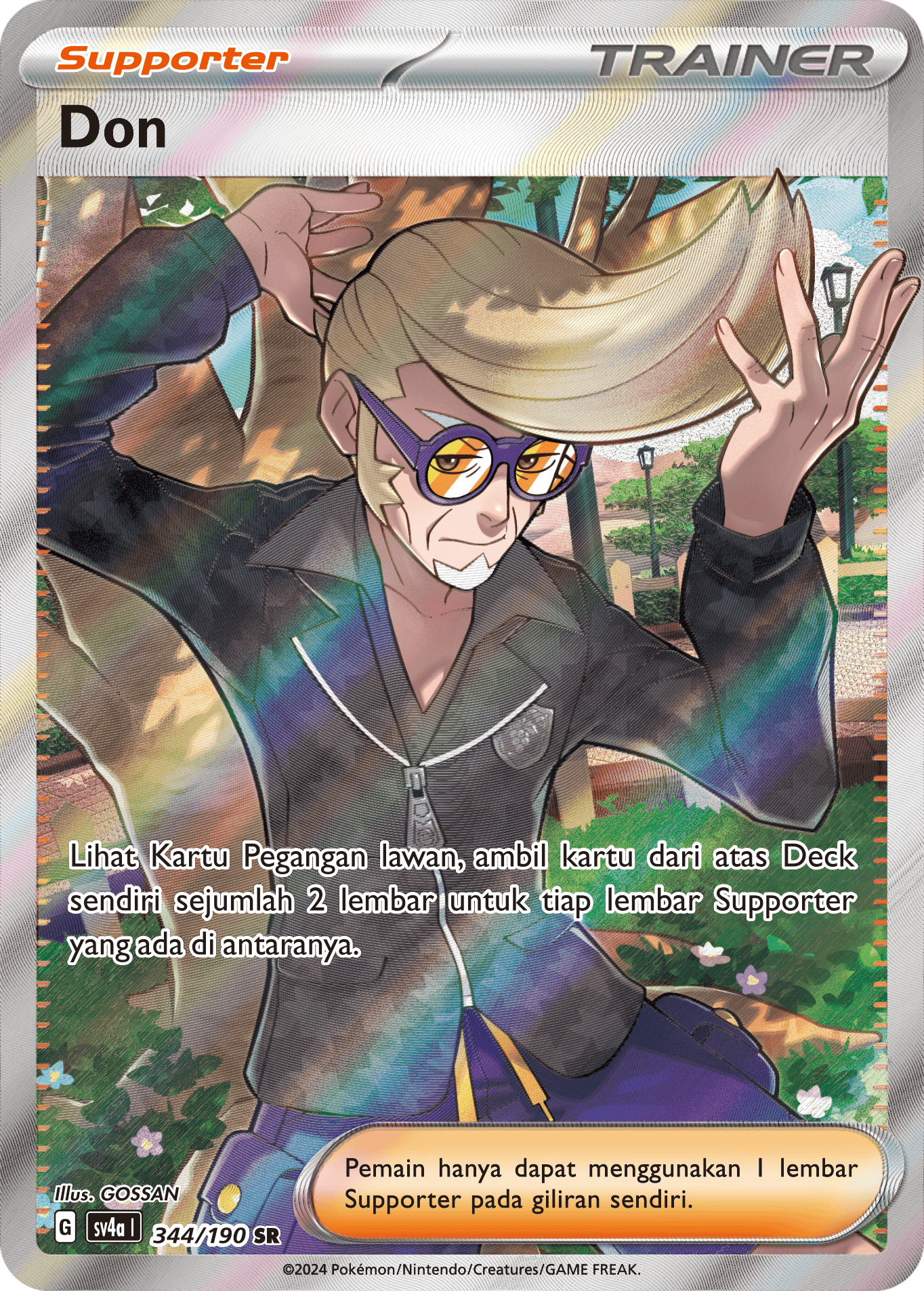 Don 344 — Harta Berkilau ex (Indonesian Pokémon TCG card)