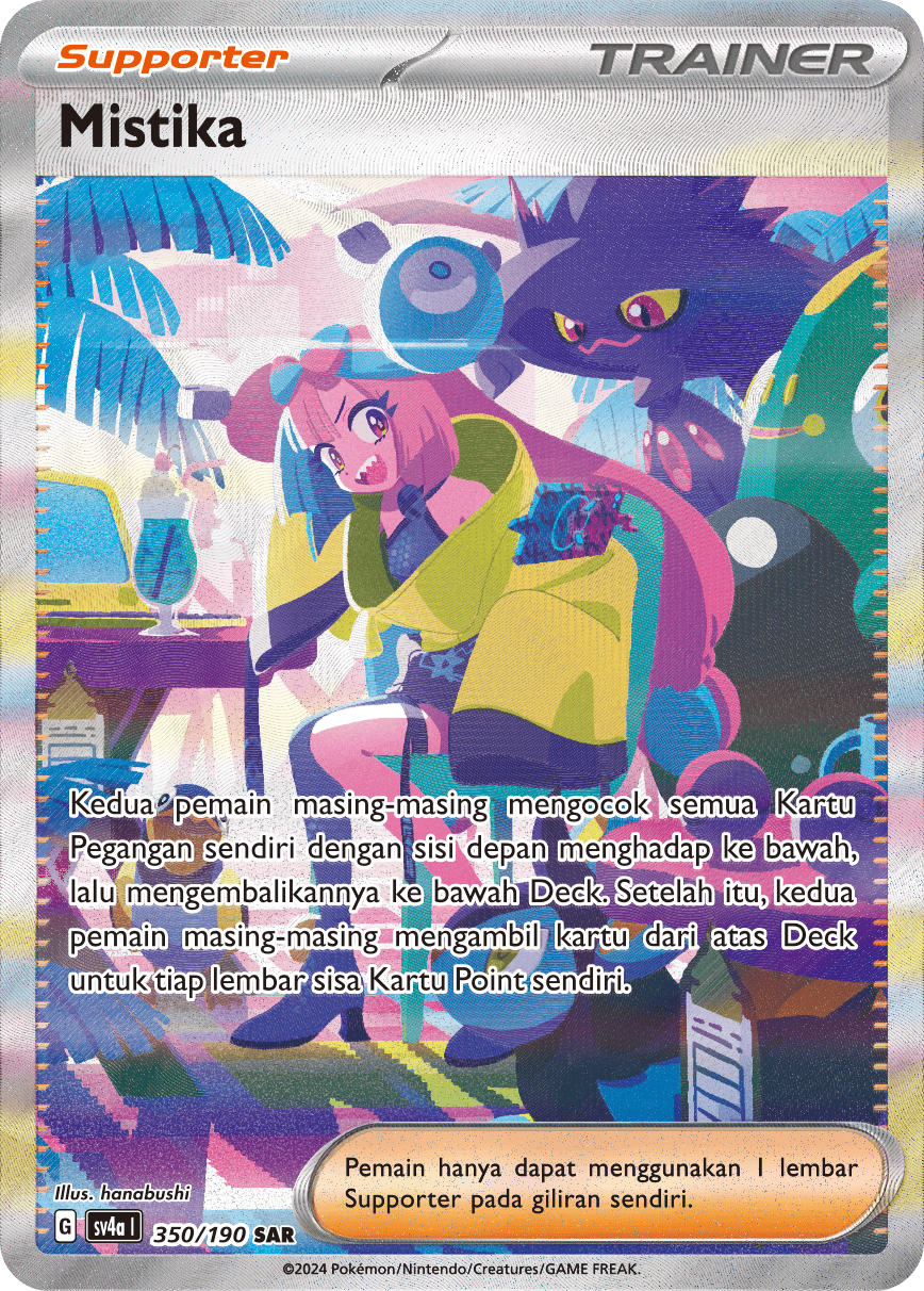 Mistika 350 — Harta Berkilau ex (Indonesian Pokémon TCG card)