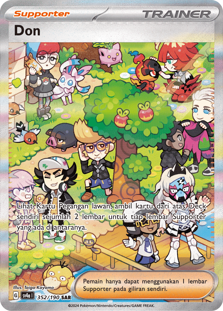Don 352 — Harta Berkilau ex (Indonesian Pokémon TCG card)