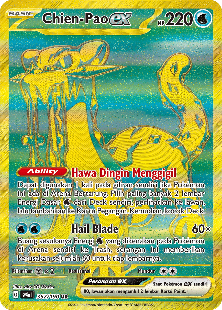 SV4a #357 357 — Harta Berkilau ex (Indonesian Pokémon TCG card)